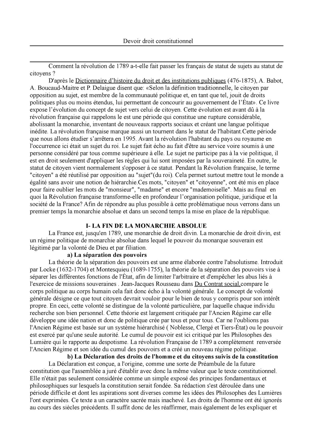 dissertation histoire revolution francaise