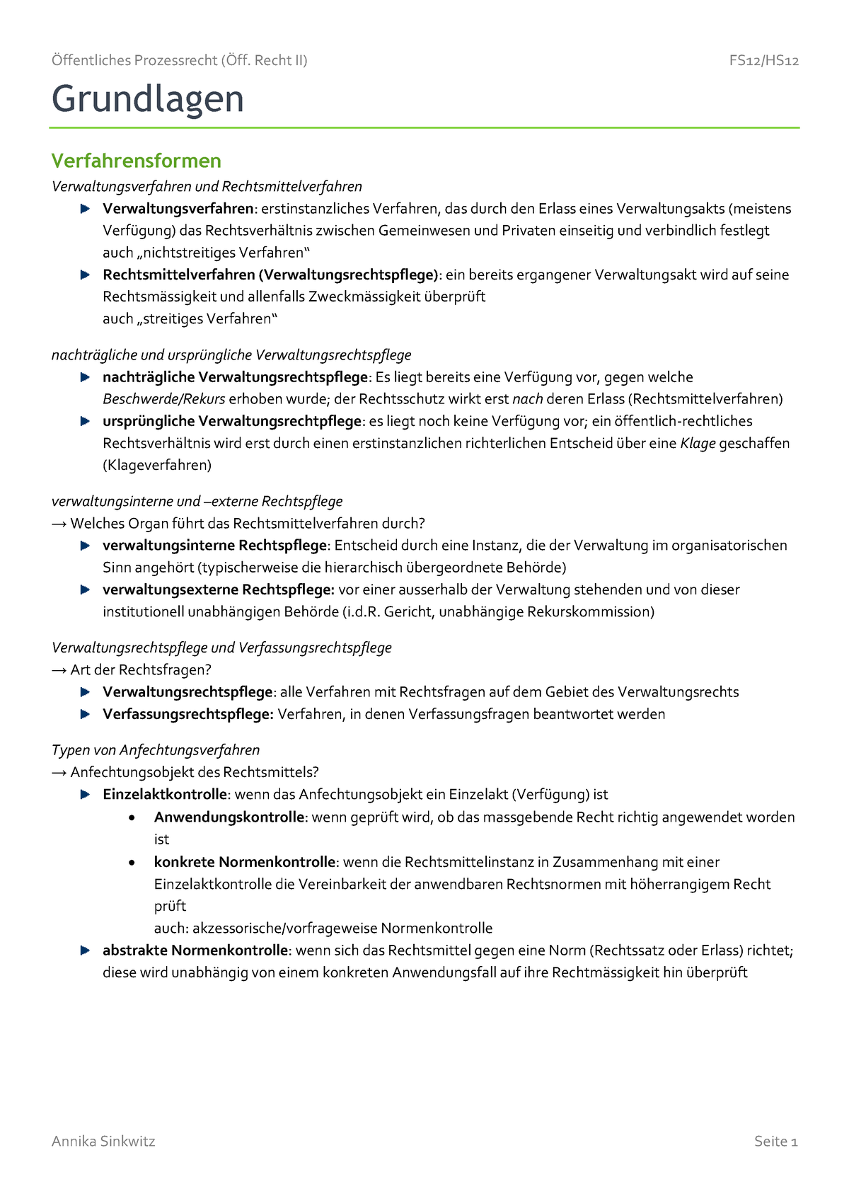 Oeffentliches Prozessrechtpdfsam HS 12 - ÷ffentliches Prozessrecht (÷ff ...