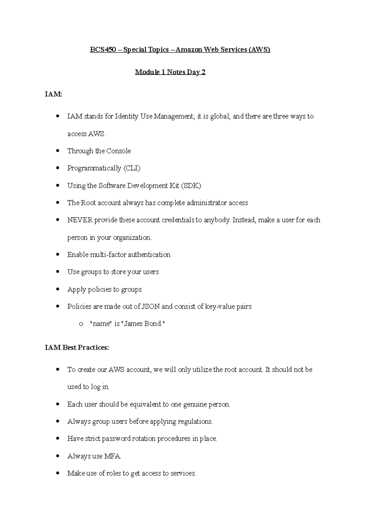 module-1d2-bcs450-special-topics-amazon-web-services-aws-module