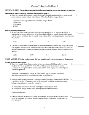 Ch 5 set 1 - These are homework problems for each chapter. Use these ...