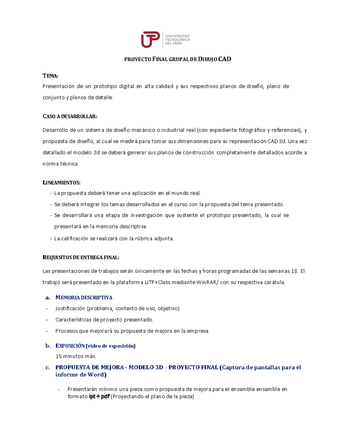 actividad grupal - PROYECTO FINAL GRUPAL DE DIBUJO CAD TEMA ...