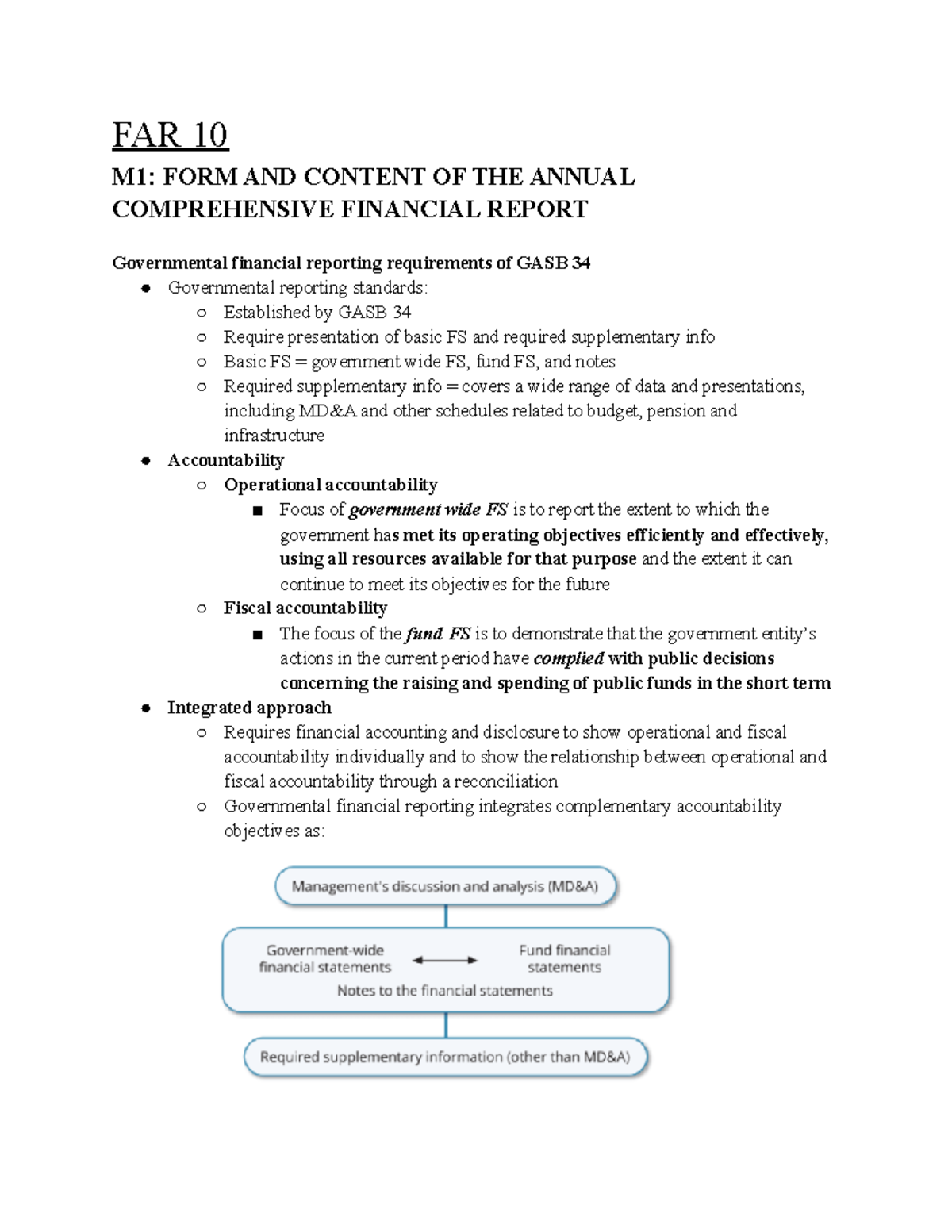 FAR 10 - final unit of financial accounting notes. all of unit 10 is ...