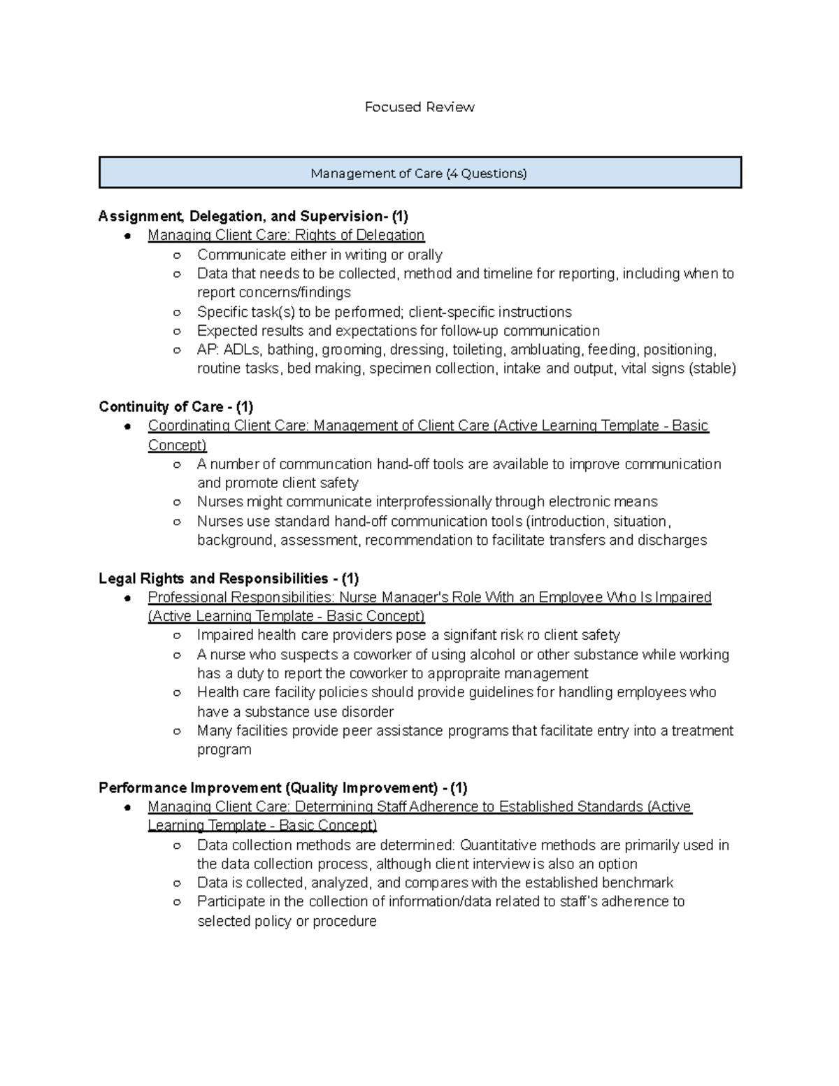 RN Leadership Online Practice 2019 B - LDST1301 - UTRGV - Studocu