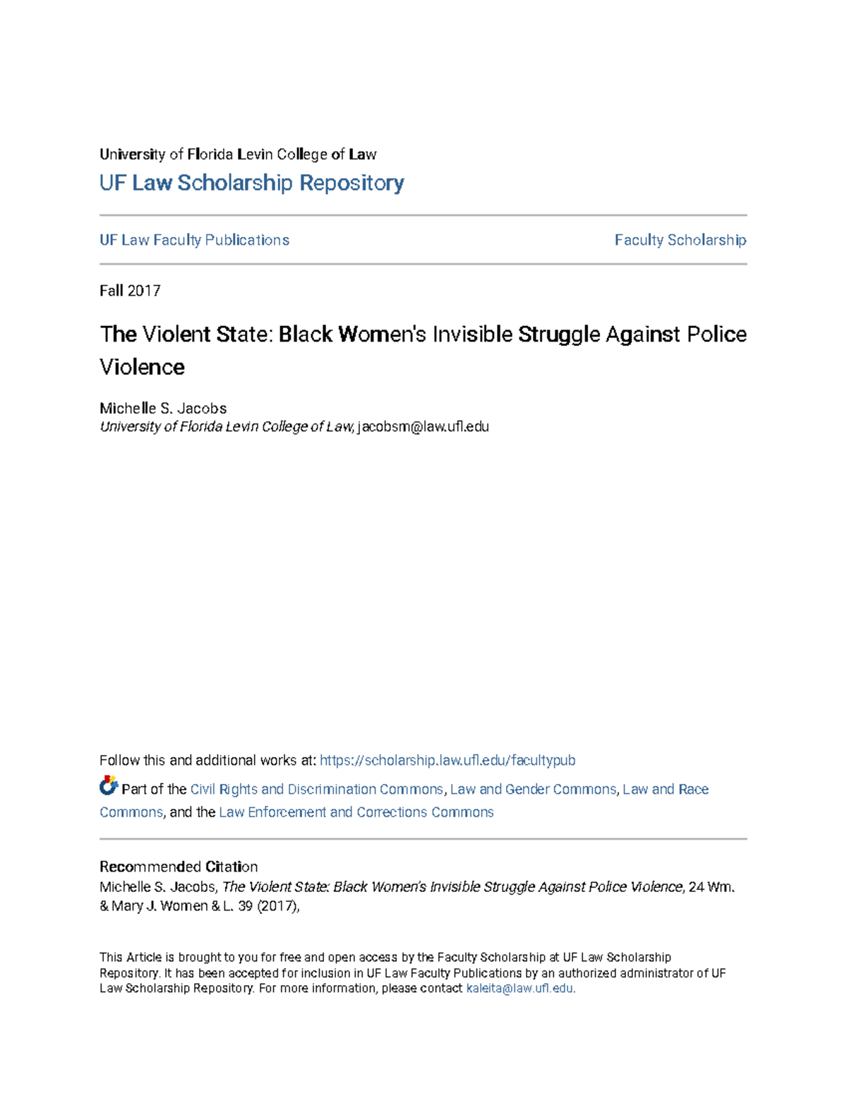 The Violent State Black Womens Invisible Struggle Against Polic ...