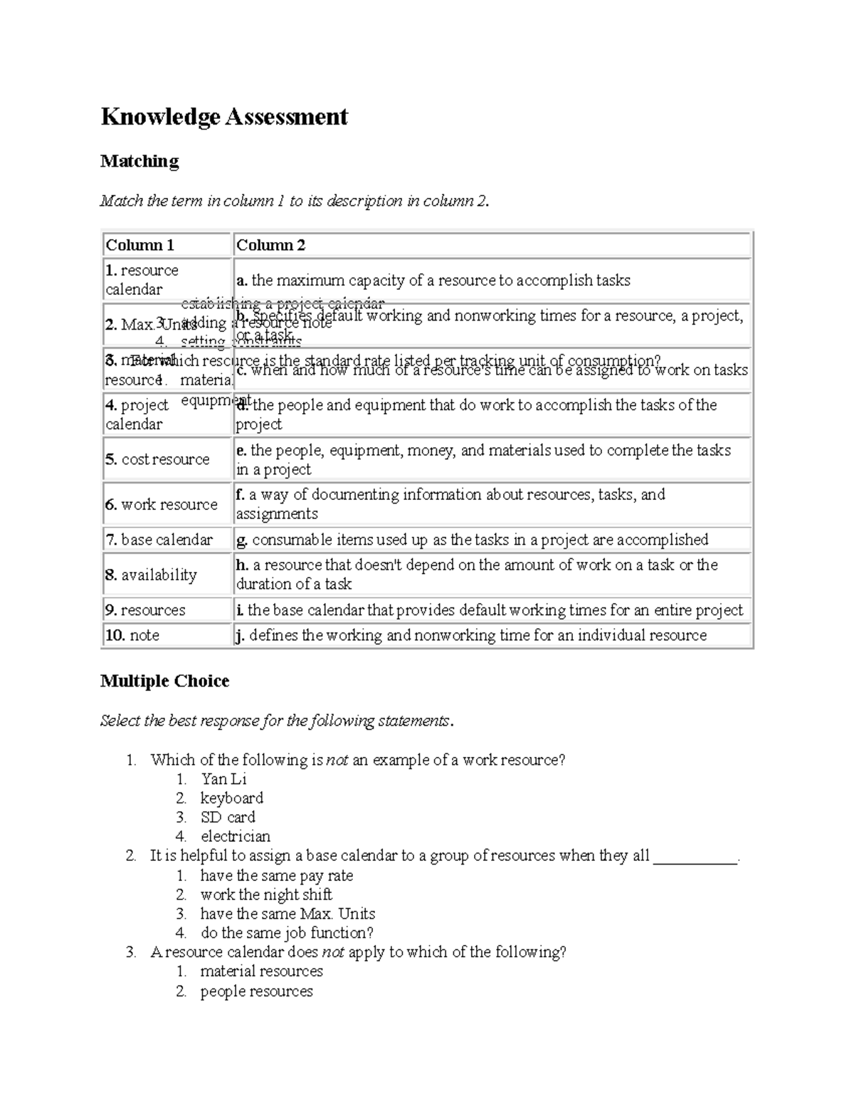 D7e87617 78dc 44c1 aec5 34b836a7fe89 - Knowledge Assessment Matching ...