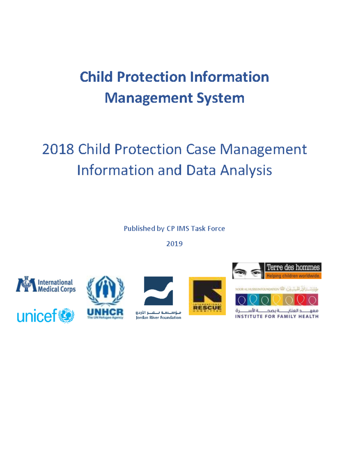 2018 Annual Report Cpims TF Final Child Protection Information