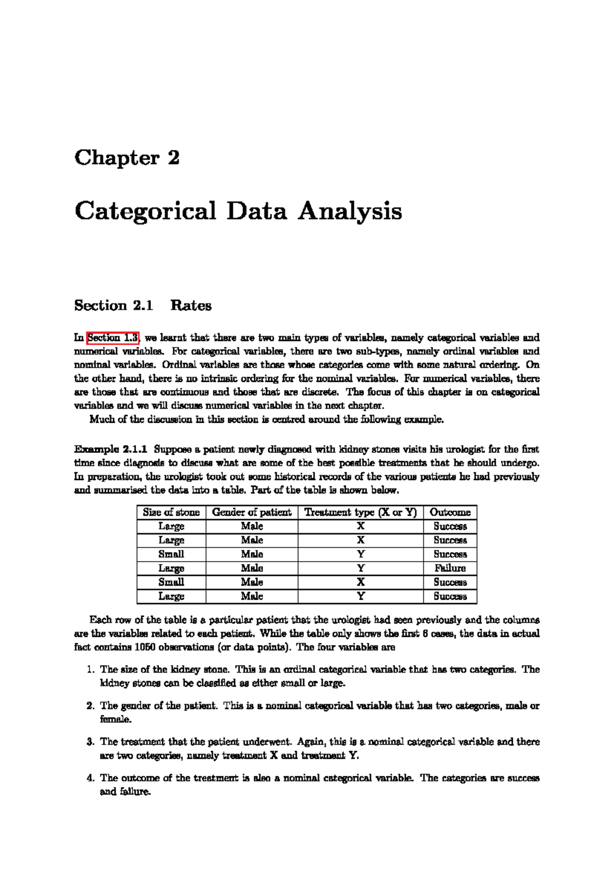 GEA1000 (Chpt 2) - Chapter 2 Lecture notes - Chapter 2 Categorical Data ...