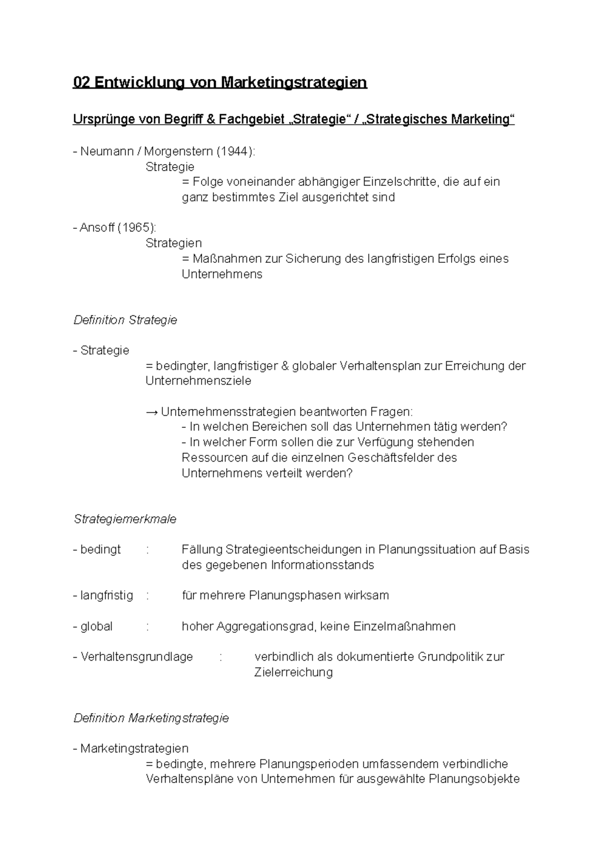 02 Entwicklung Von Marketingstrategien - 02 Entwicklung Von ...