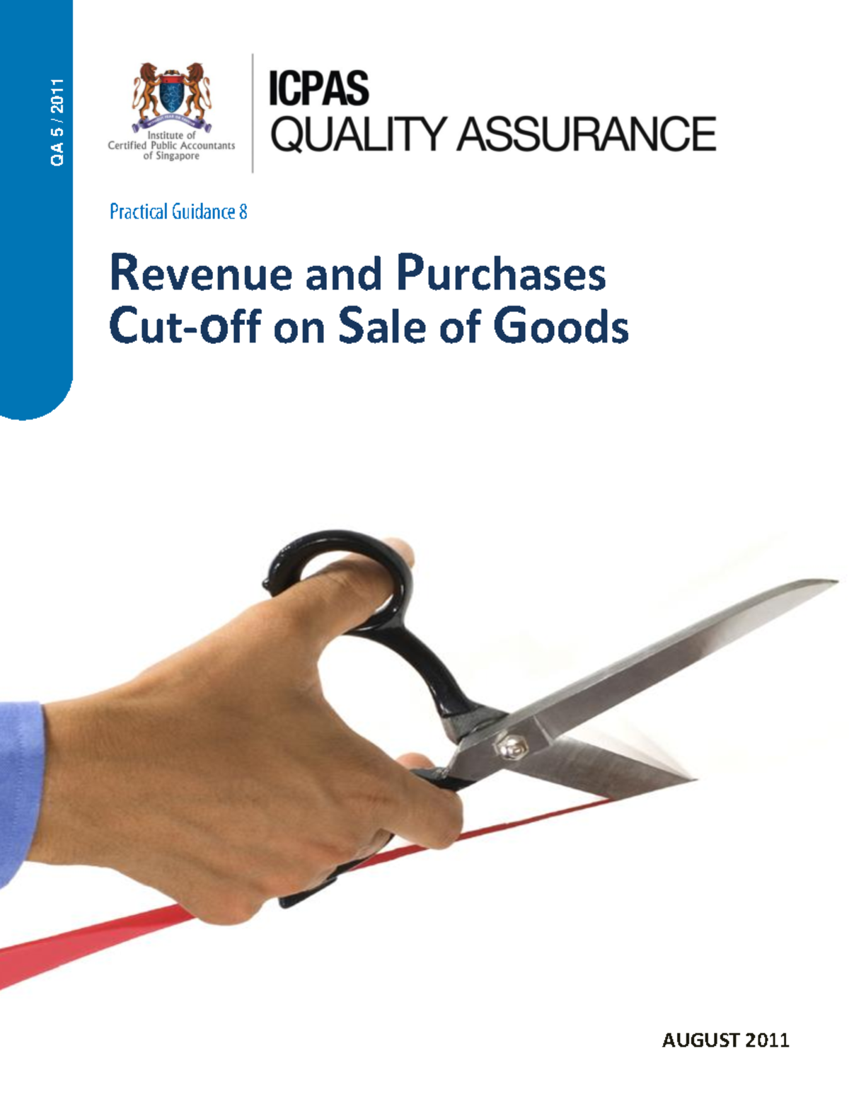 Bulletin-qa-5 2011 aug - QA 5 / 2011 AUGUST 2011 Cut-off on Sale of ...