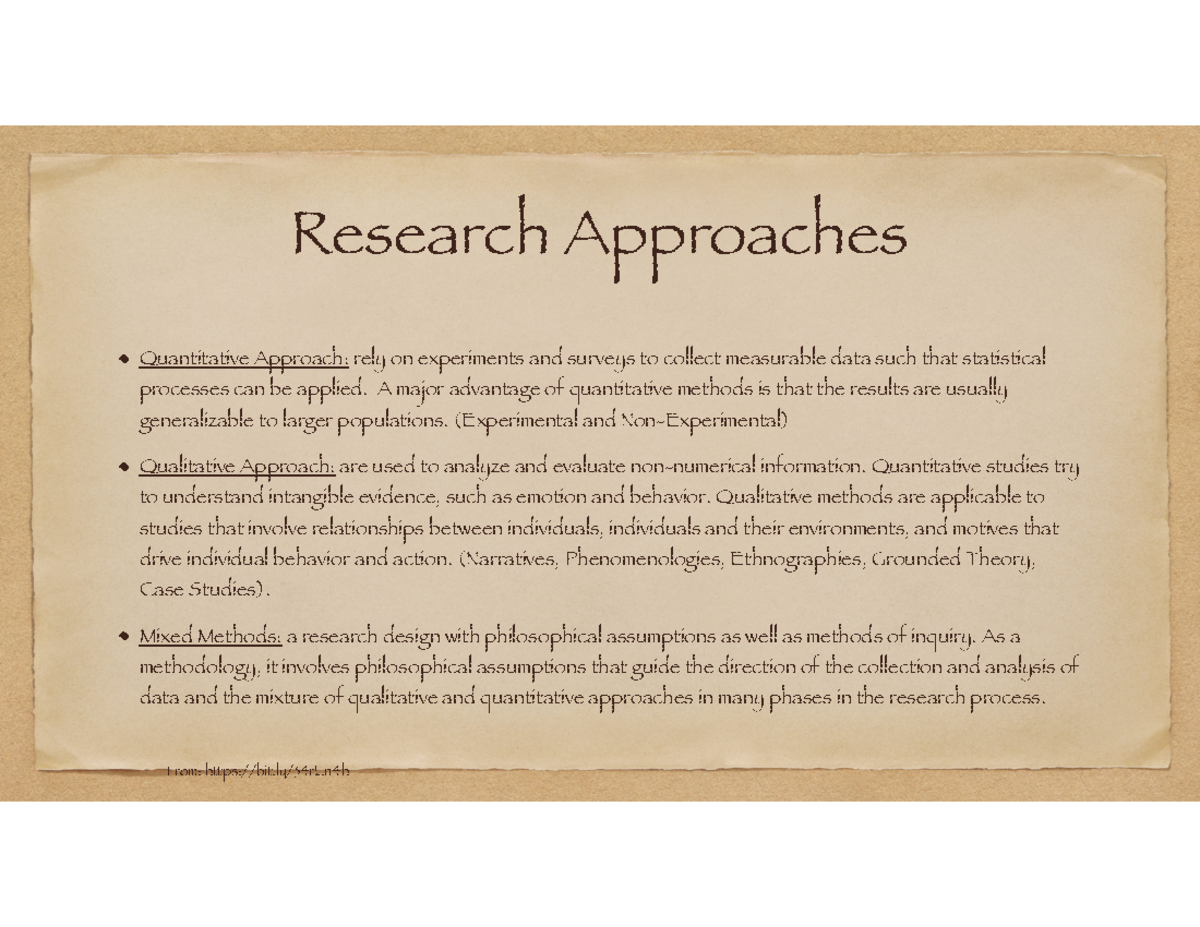 05 Experimental Research - Research Approaches Quantitative Approach ...