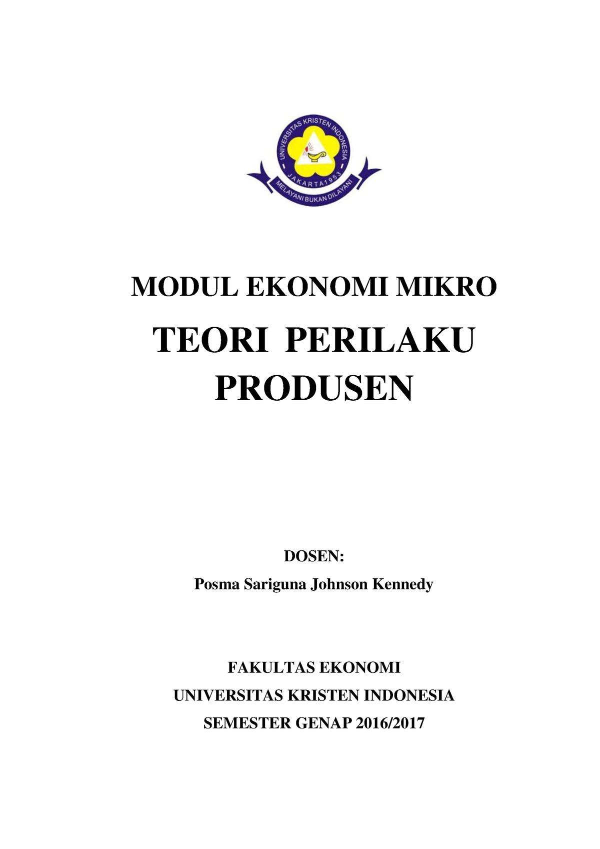 8.Modul Teori Perilaku Produsen Teori Produksi 5 - MODUL EKONOMI MIKRO ...