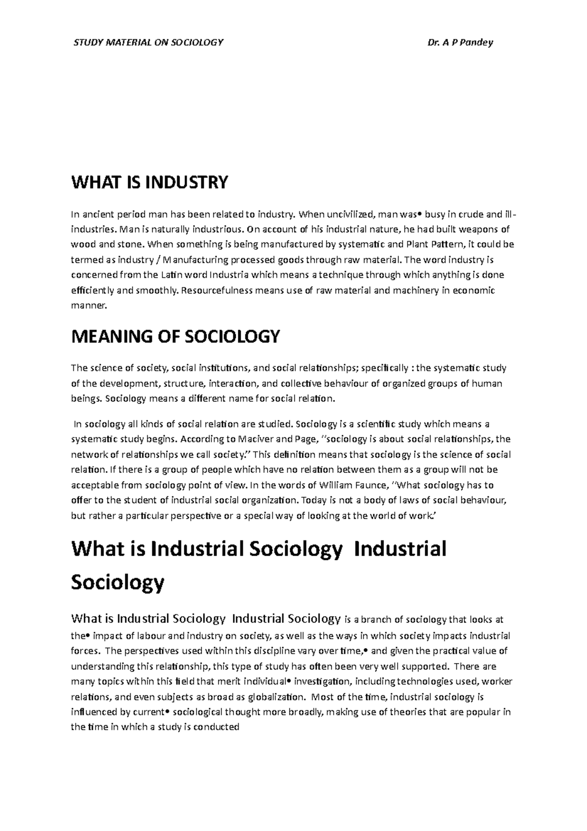 industrial-sociology-course-material-what-is-industry-in-ancient