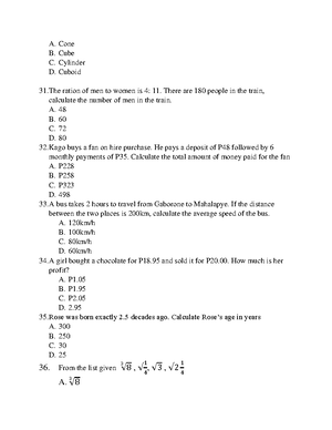 JCE Mathematics Revision KIT part 4 - Find the area of the shape above ...