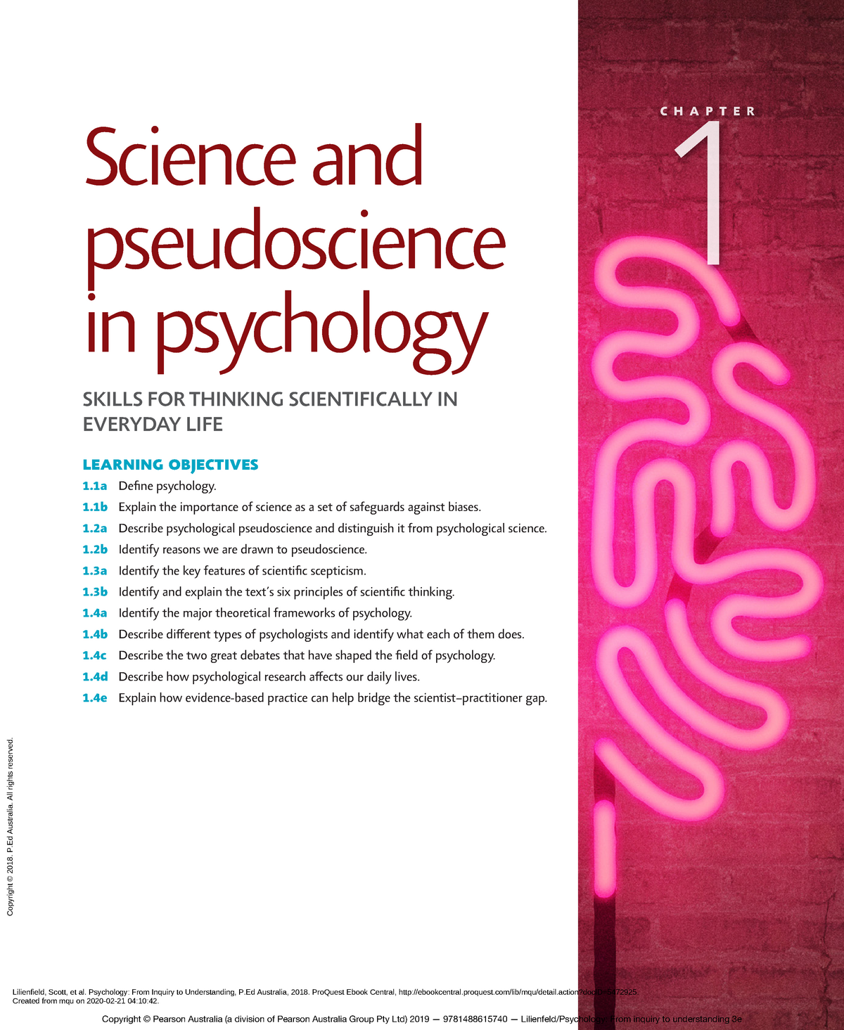 Chapter 1 3rd Edition - Science and pseudoscience in psychology SKILLS ...