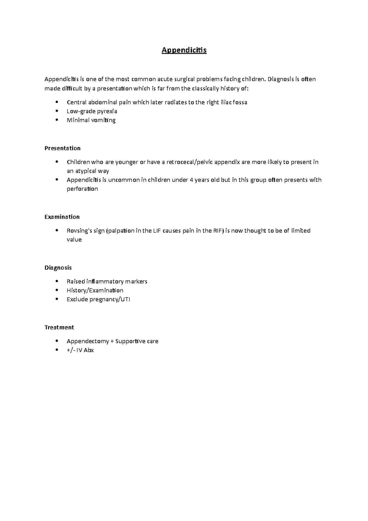 Appendicitis in Children - Appendiciis Appendiciis is one of the most ...