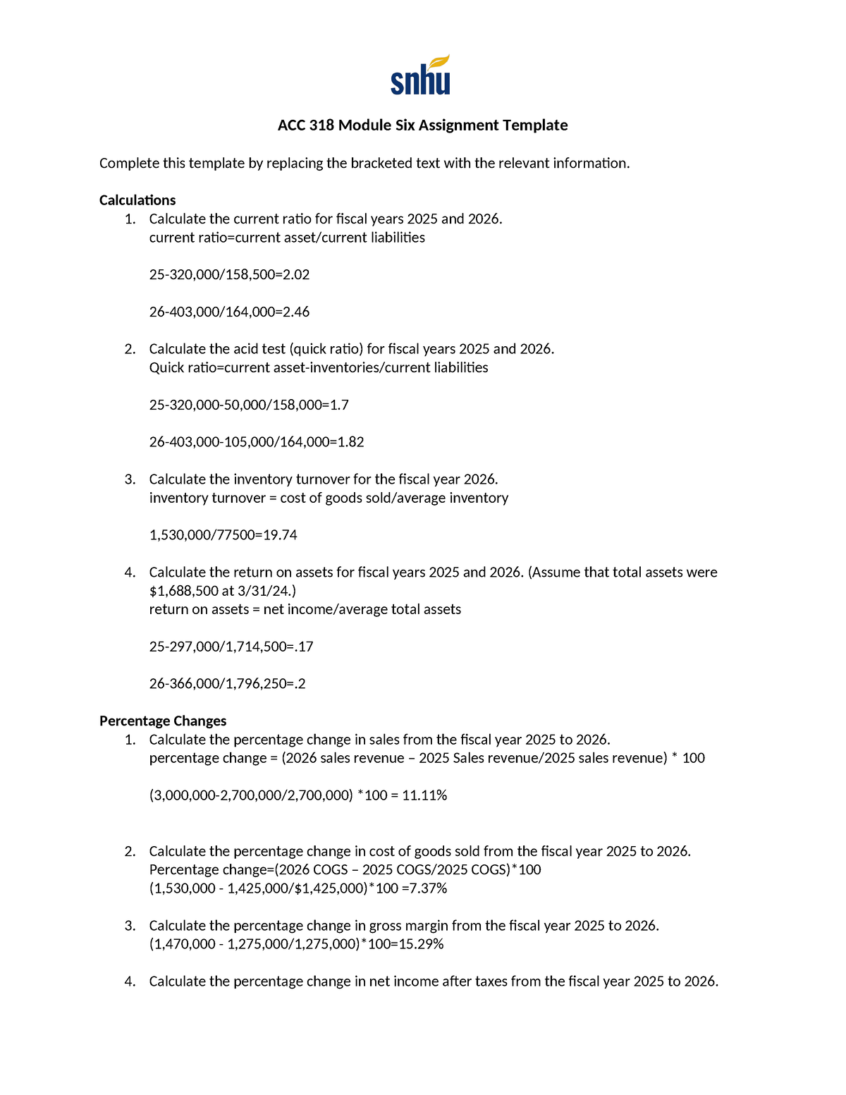 ACC 318 Module Six Assignment Template (1) - ACC 318 Module Six ...