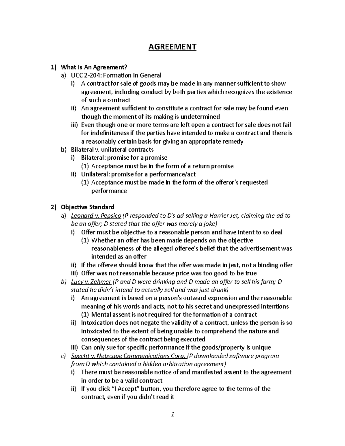 contracts-i-outline-summary-contract-law-agreement-1-what-is-an