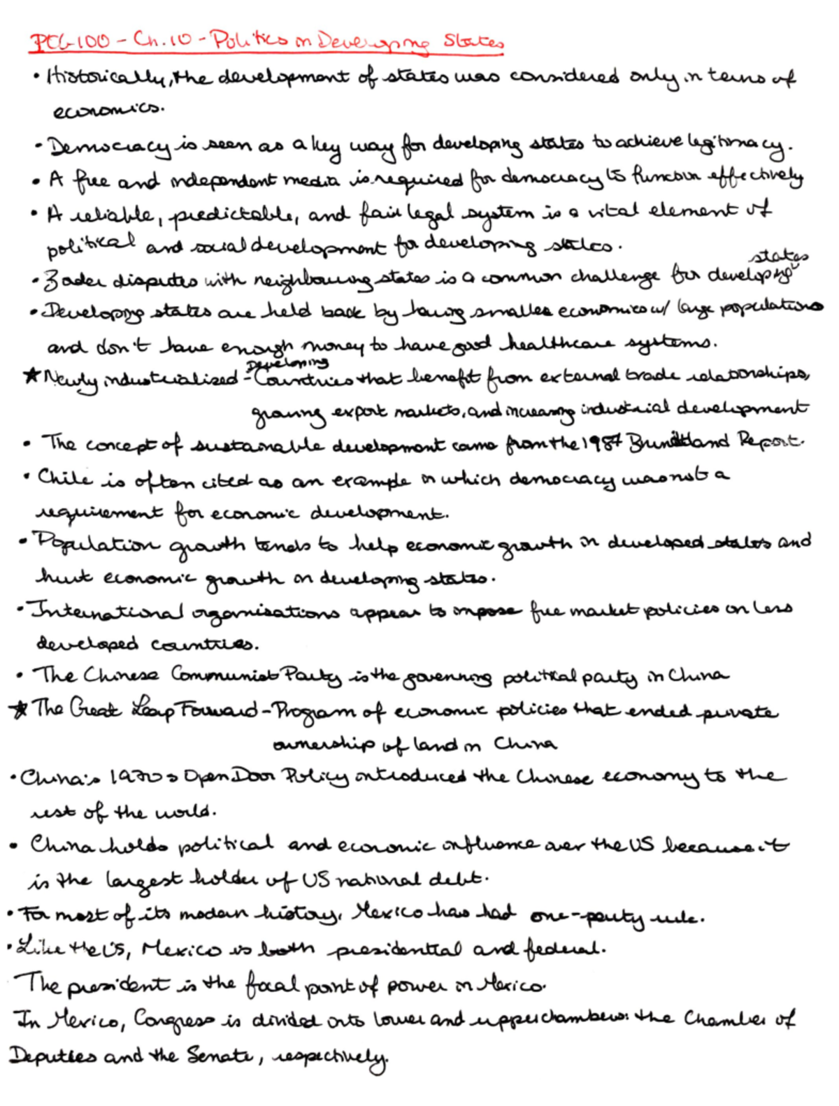 POG 100 Chapter 10 Textbook Notes - PEG-100 - Ch-Politics in Devergoing ...