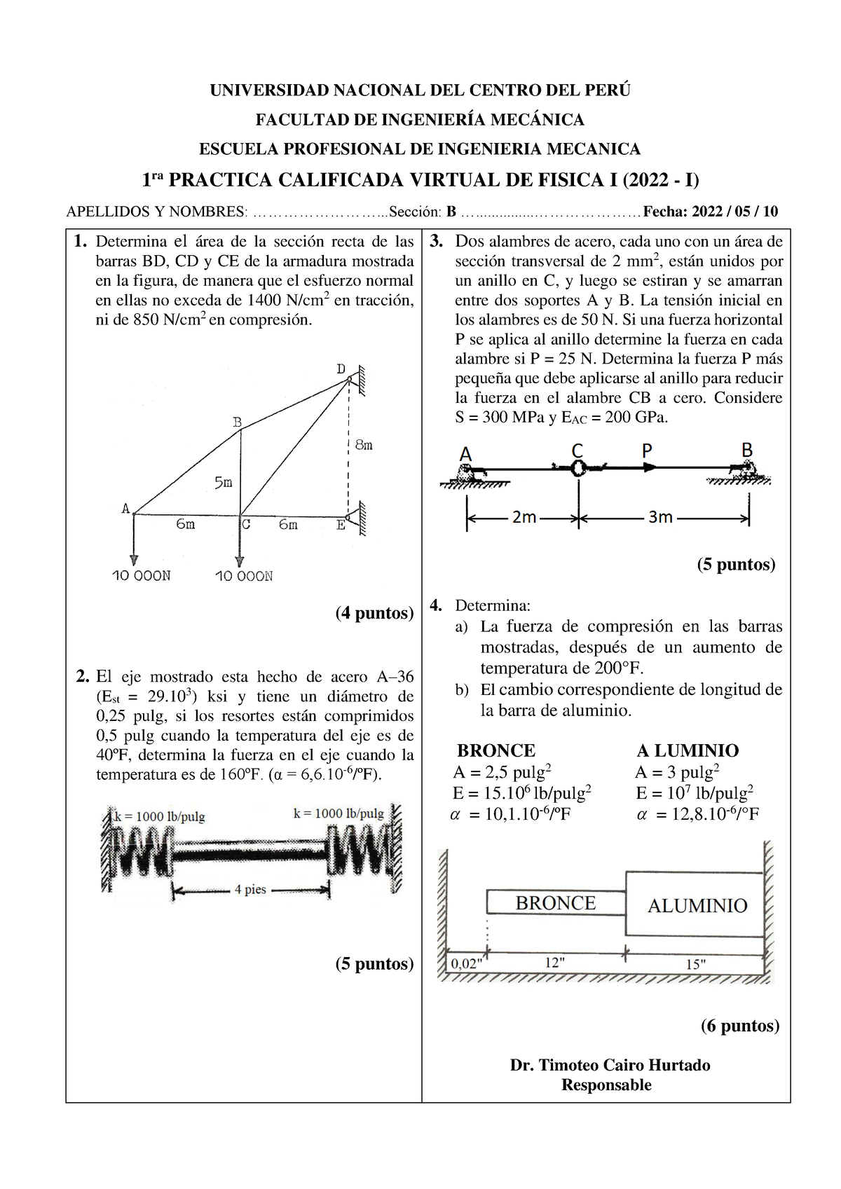 1ra P. Calif. Virtual Física I (B) 2022-I - UNIVERSIDAD NACIONAL DEL ...