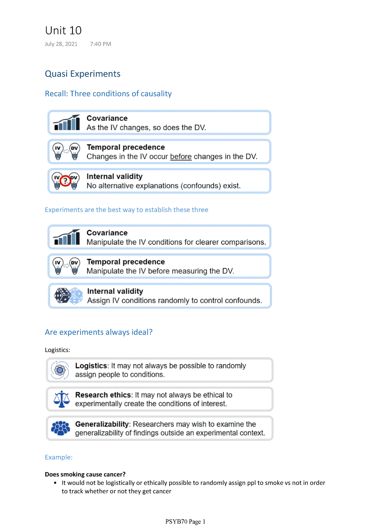 Unit-10, Lecture And Textbook Notes 2021, Research Methods In ...