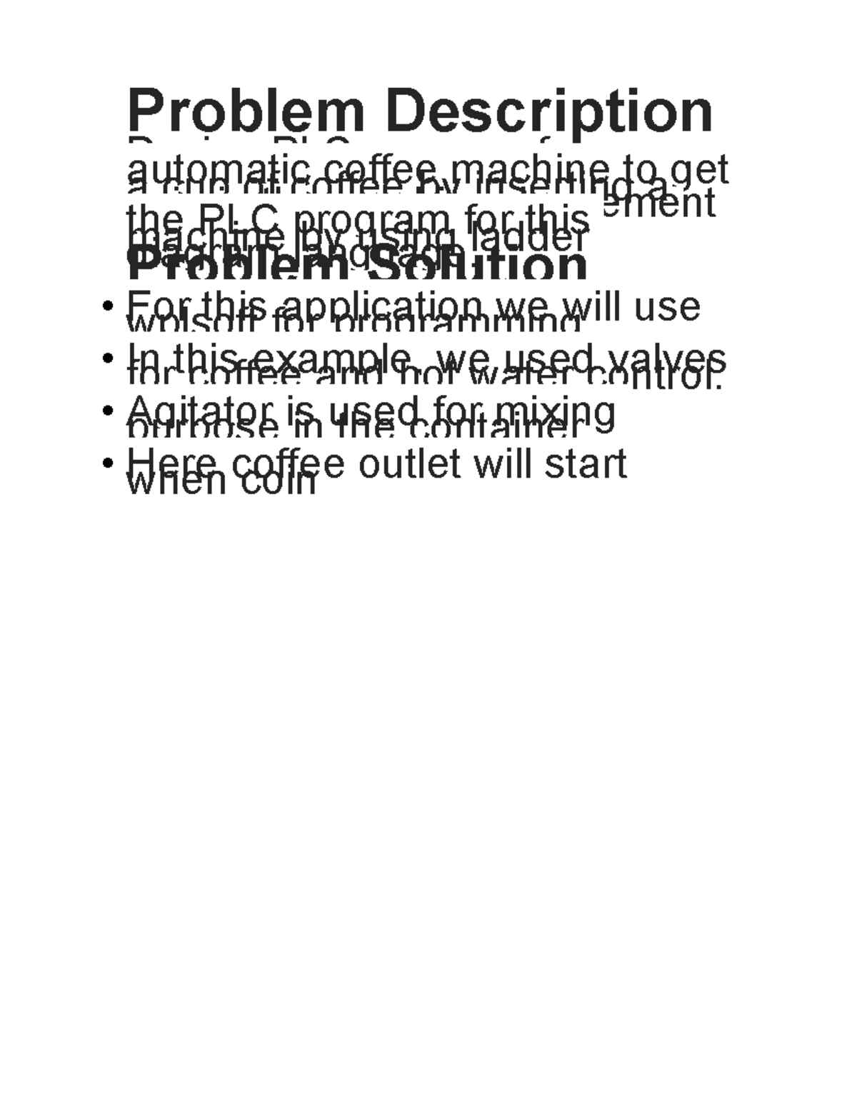 Automatic coffee vending machine 230226 121344 Problem Description Design PLC program for