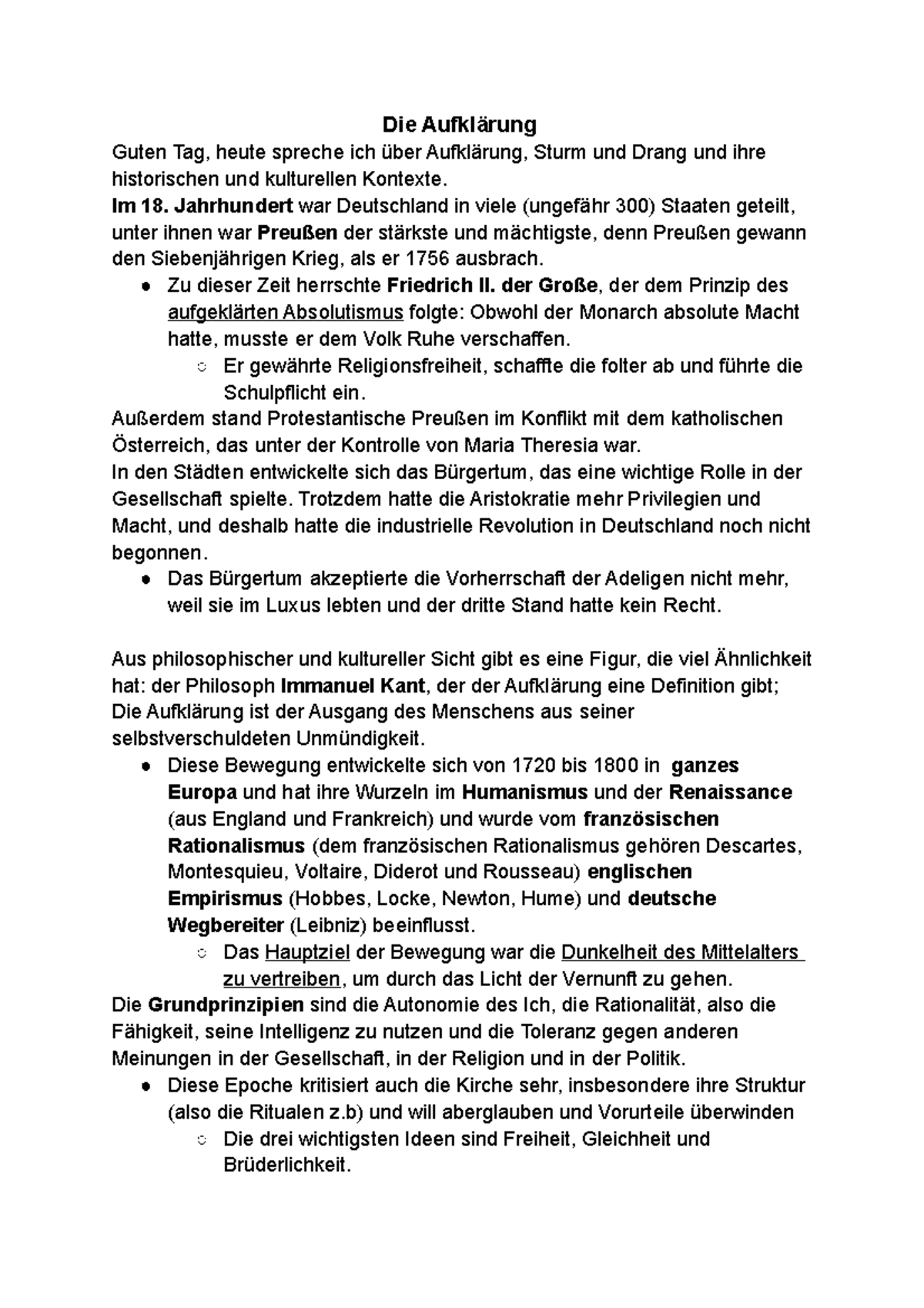 Sturm und drang Im 18. Jahrhundert war Deutschland in viele (ungefähr