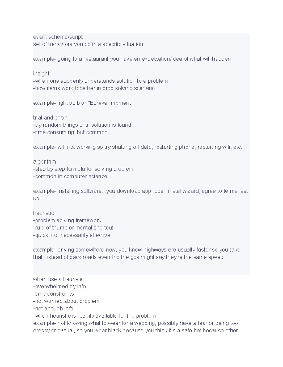 3 psych 101 - This is for Alese Nelson's class. - event schema/script ...