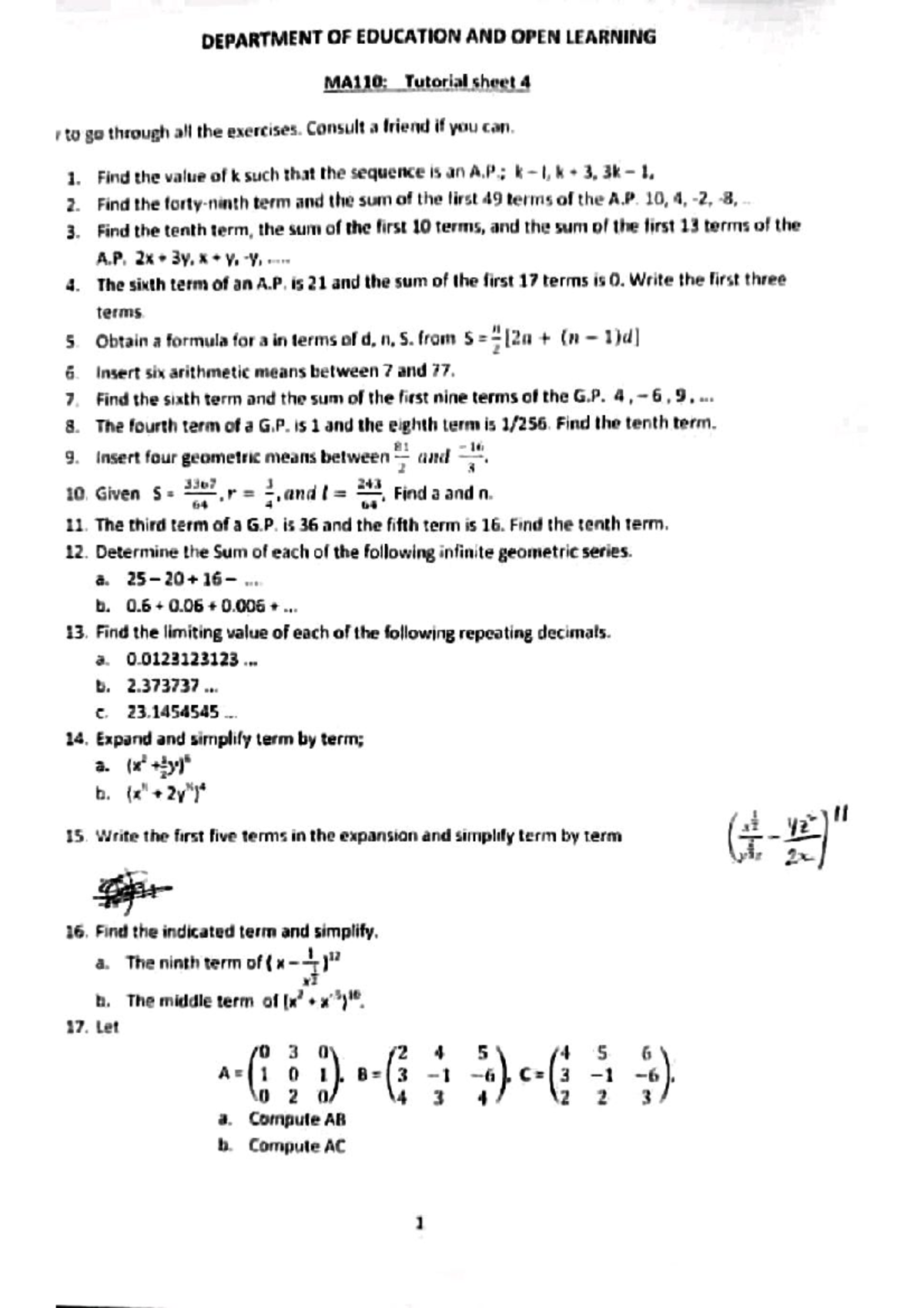 KMU-MA110 Tutorial 4. 2023 (Derrick) 022646 - Strategic Management ...