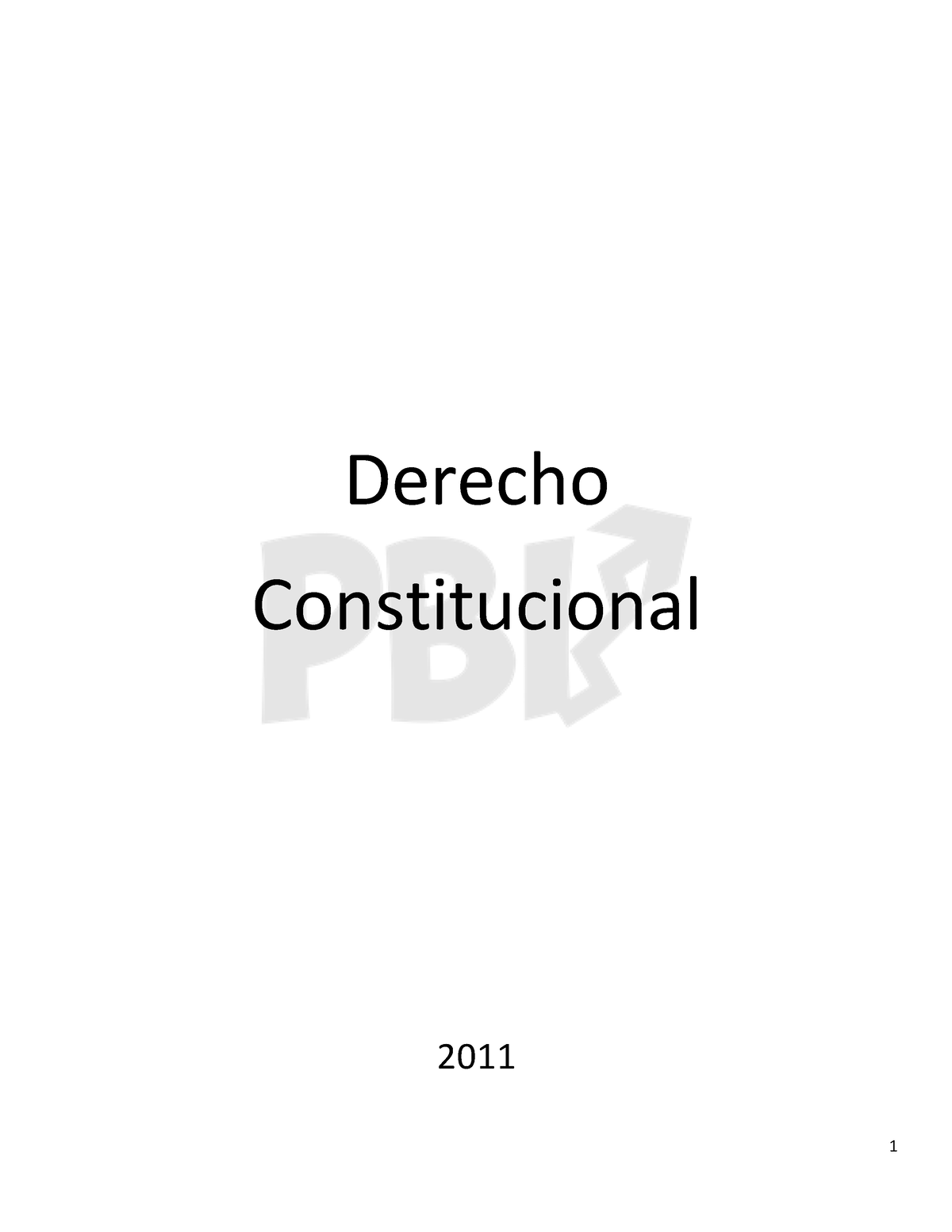 Constitucional Cpn Resumen 2011 Derecho Constitucional 2011 Unidad 1 Derecho Constitucional