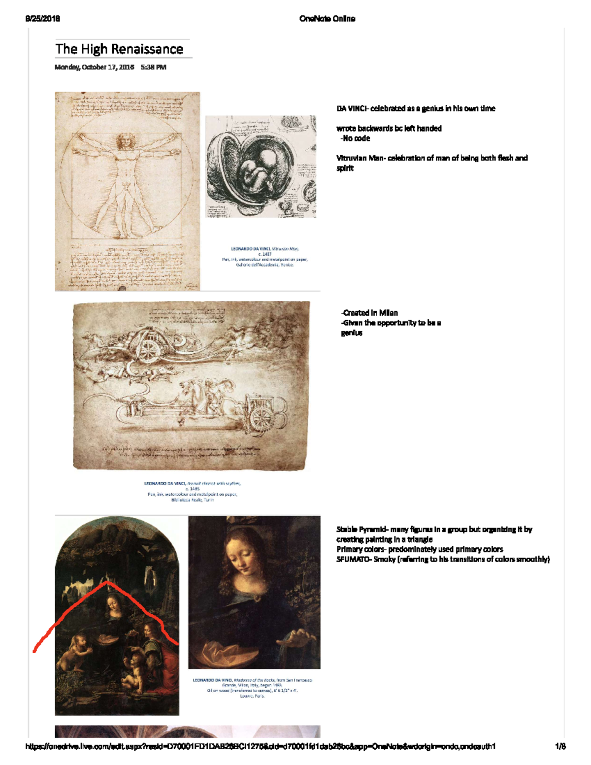 The High Renaissance - Dr. Hinojosa Intro to Fine Arts Fall 2016 Texas ...