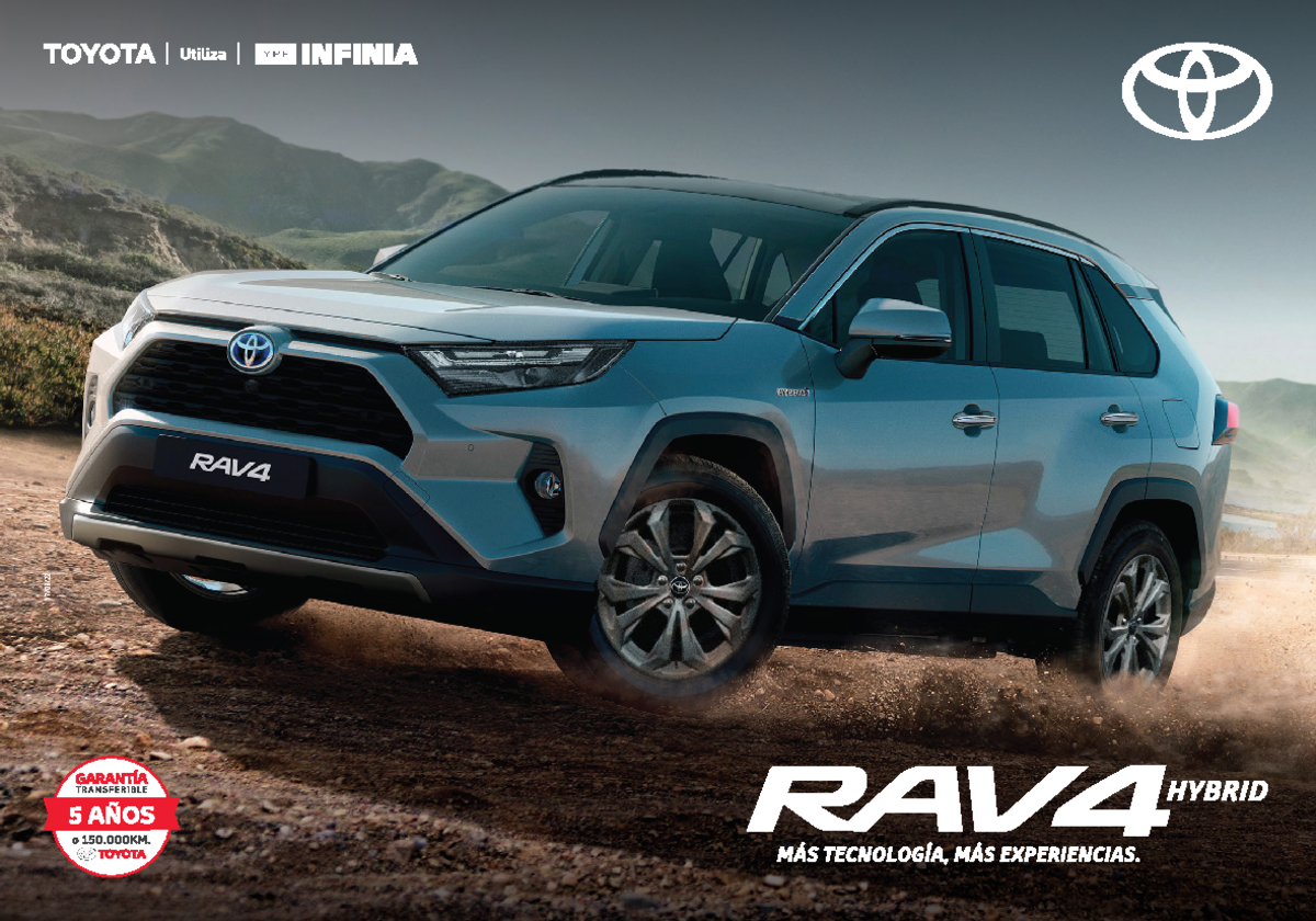 Ficha tecnica toyota rav4 2022 - 17/03/ MAYOR SEGURIDAD EN TODAS LAS