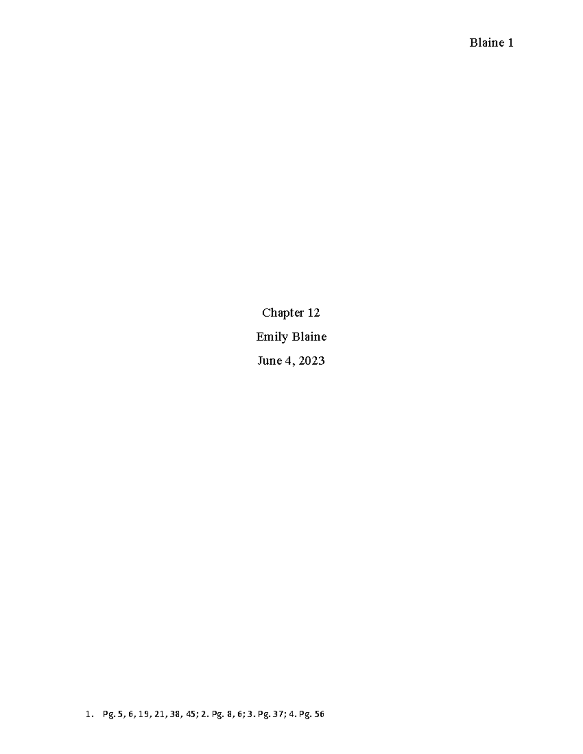 CS 115 Chapter 12 EB Dr. Bracken Emily Blaine Blaine Chapter