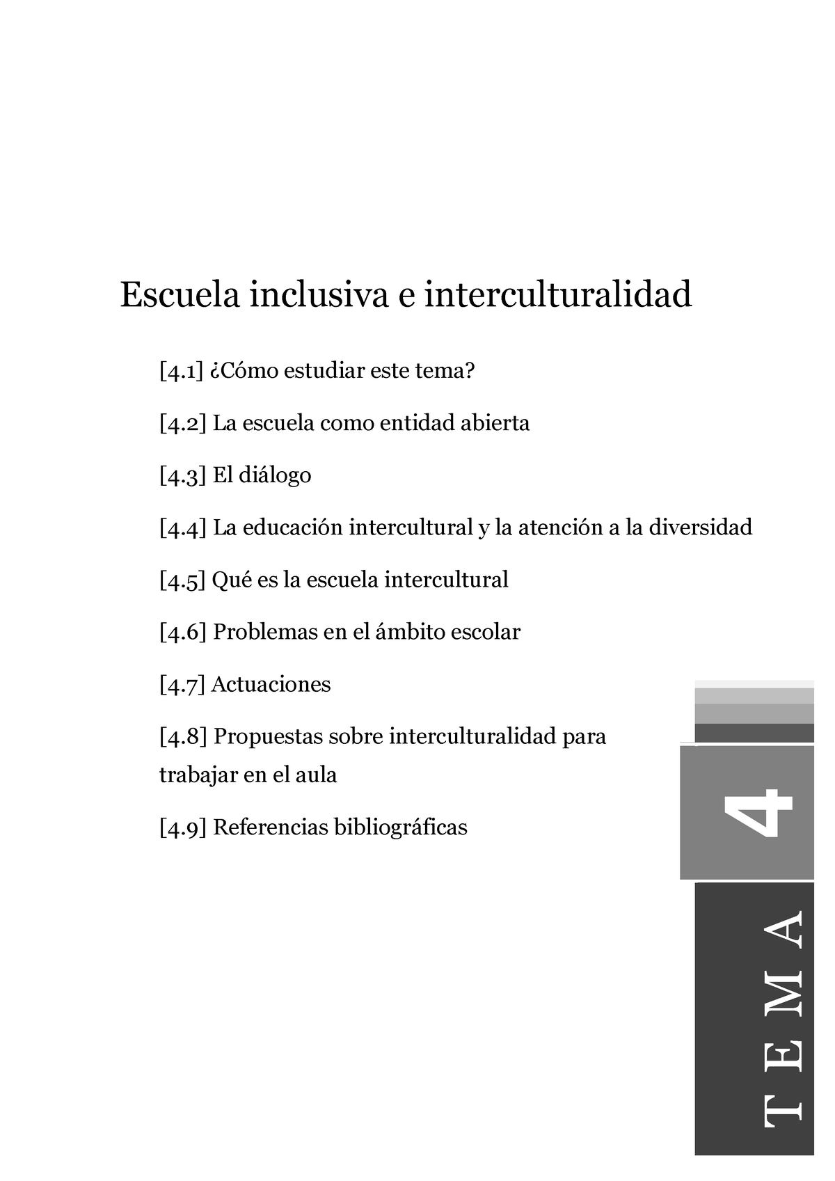 Igualdad Y Diversidad En El Aula Tema 4 - Escuela Inclusiva E ...