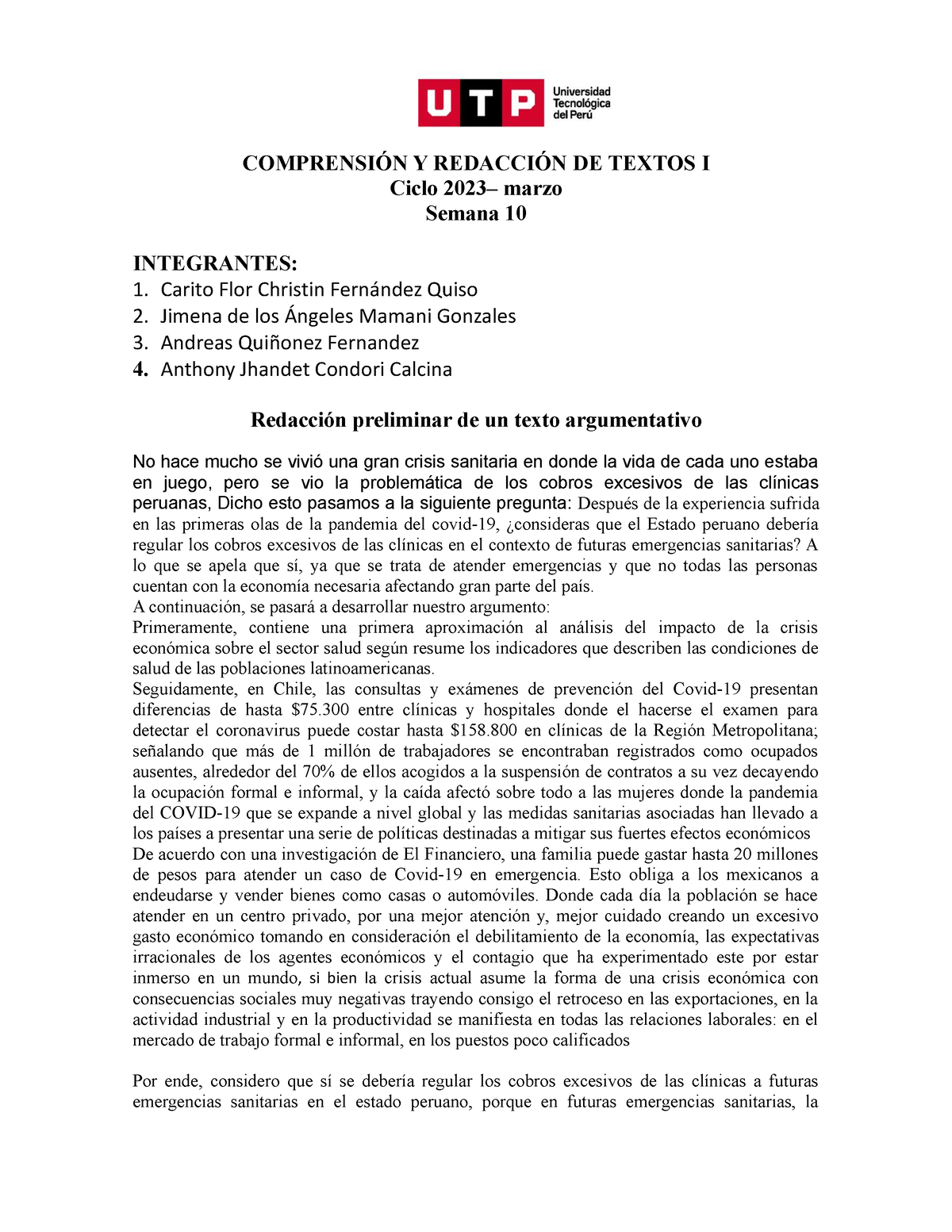 Comprensión Y Redacción DE Textos I - COMPRENSIÓN Y REDACCIÓN DE TEXTOS ...