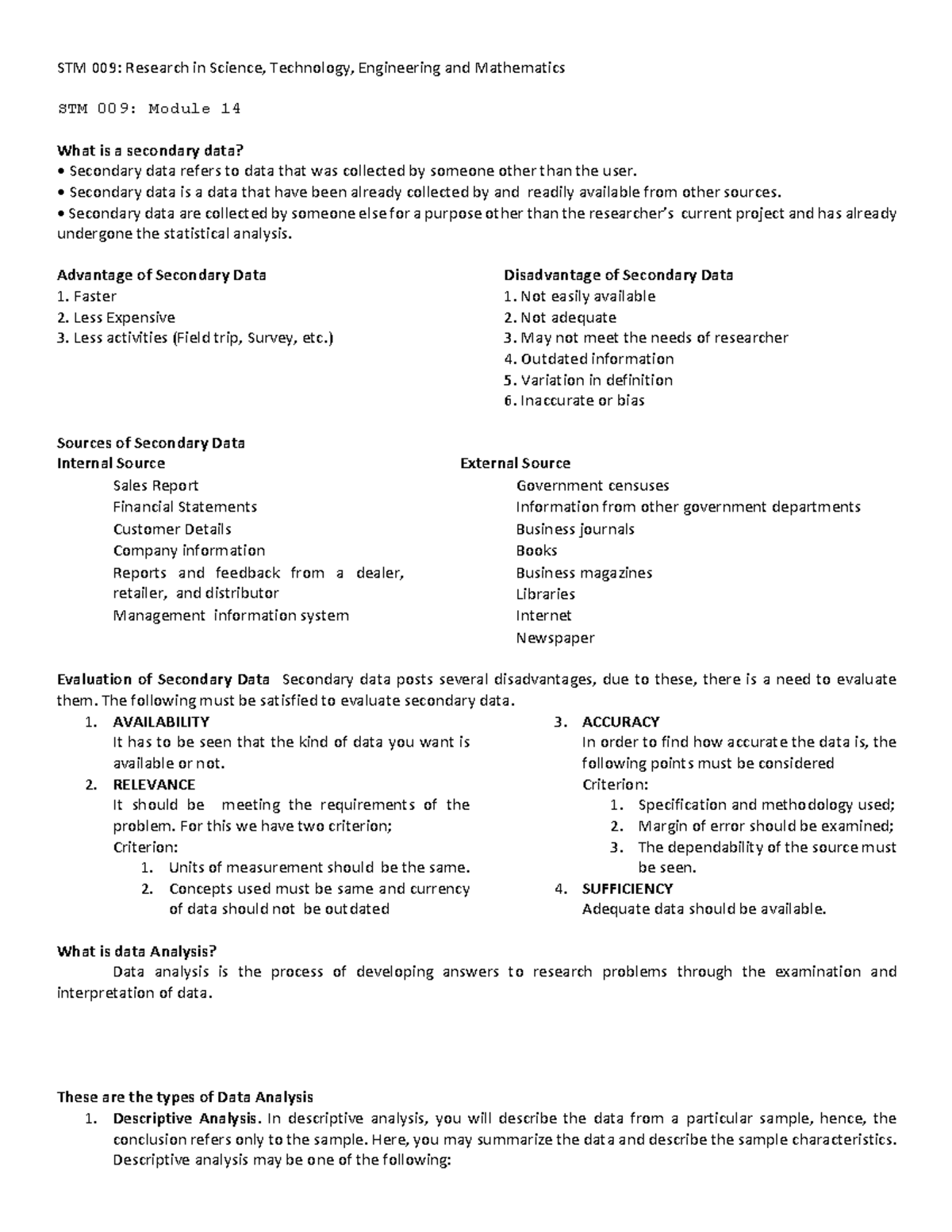 Reseach STM 009 14 25 - STM 009: Research in Science, Technology ...