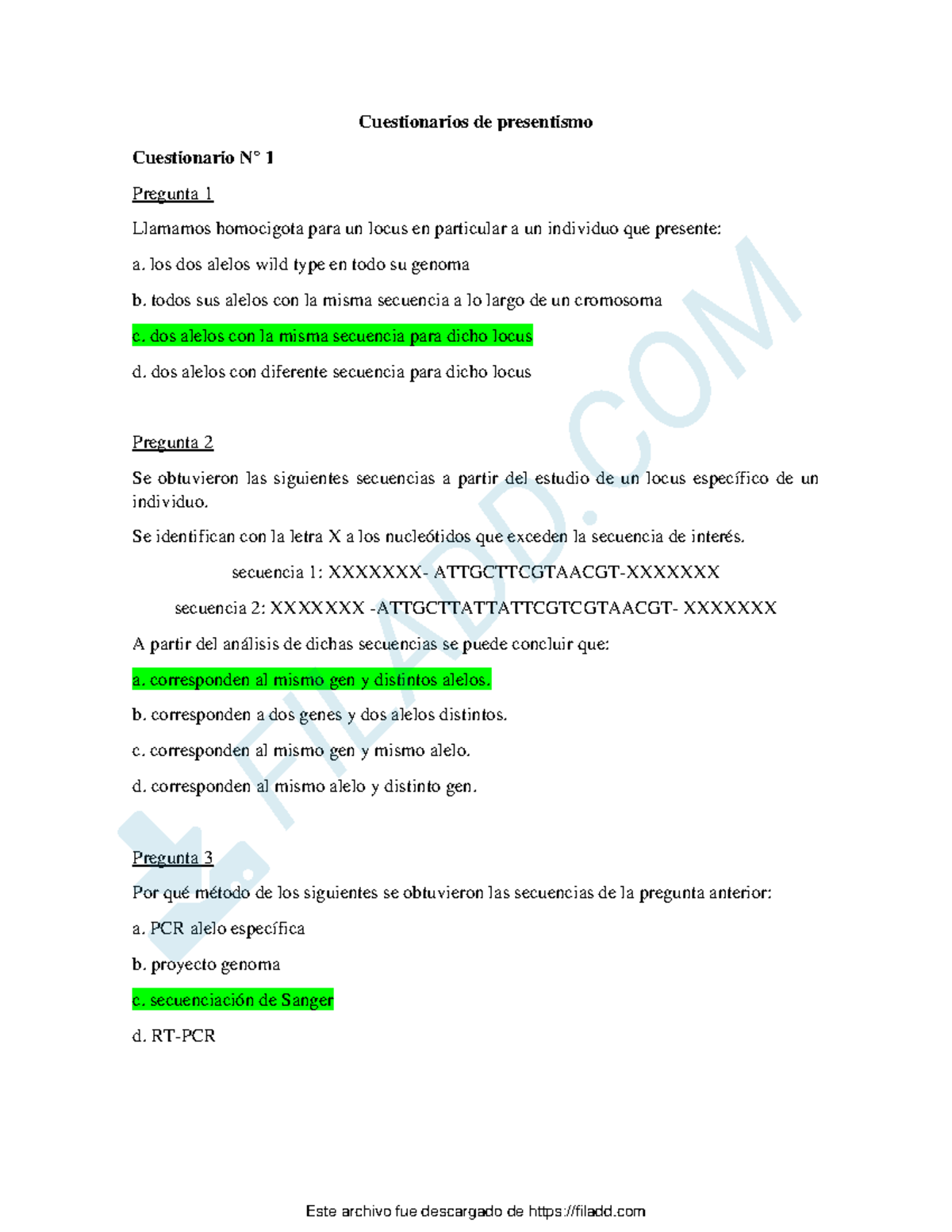 Cuestionarios de presentismo - Cuestionarios de presentismo ...