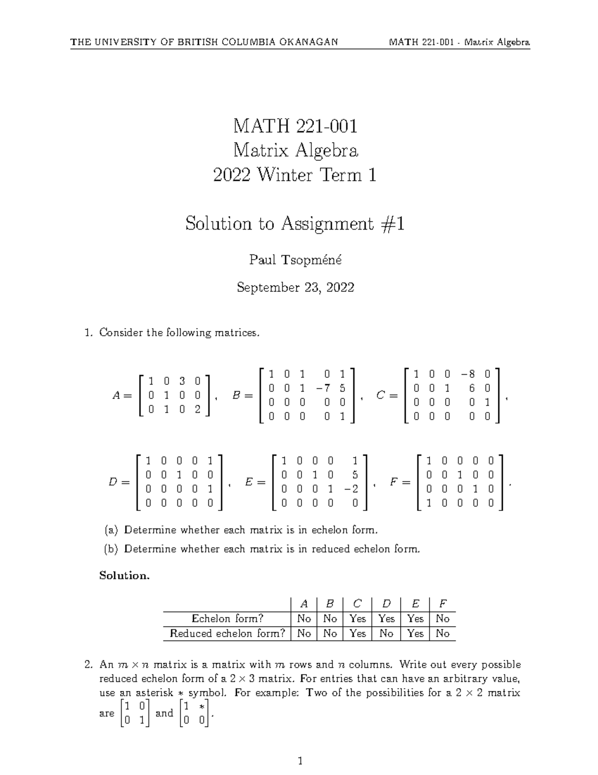 math 100 assignment 2 solution 2022