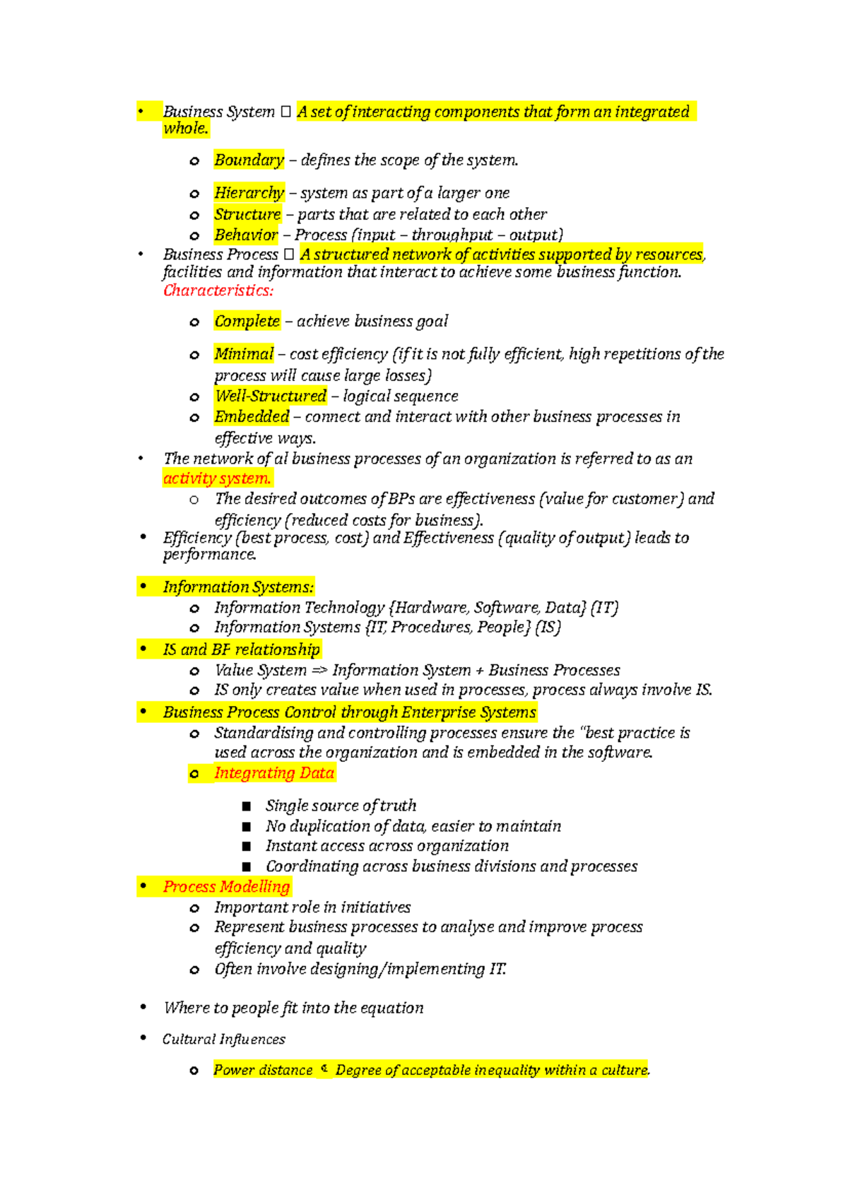 Week 11 - Lecture Notes 11 - BUSS1001 - USyd - Studocu