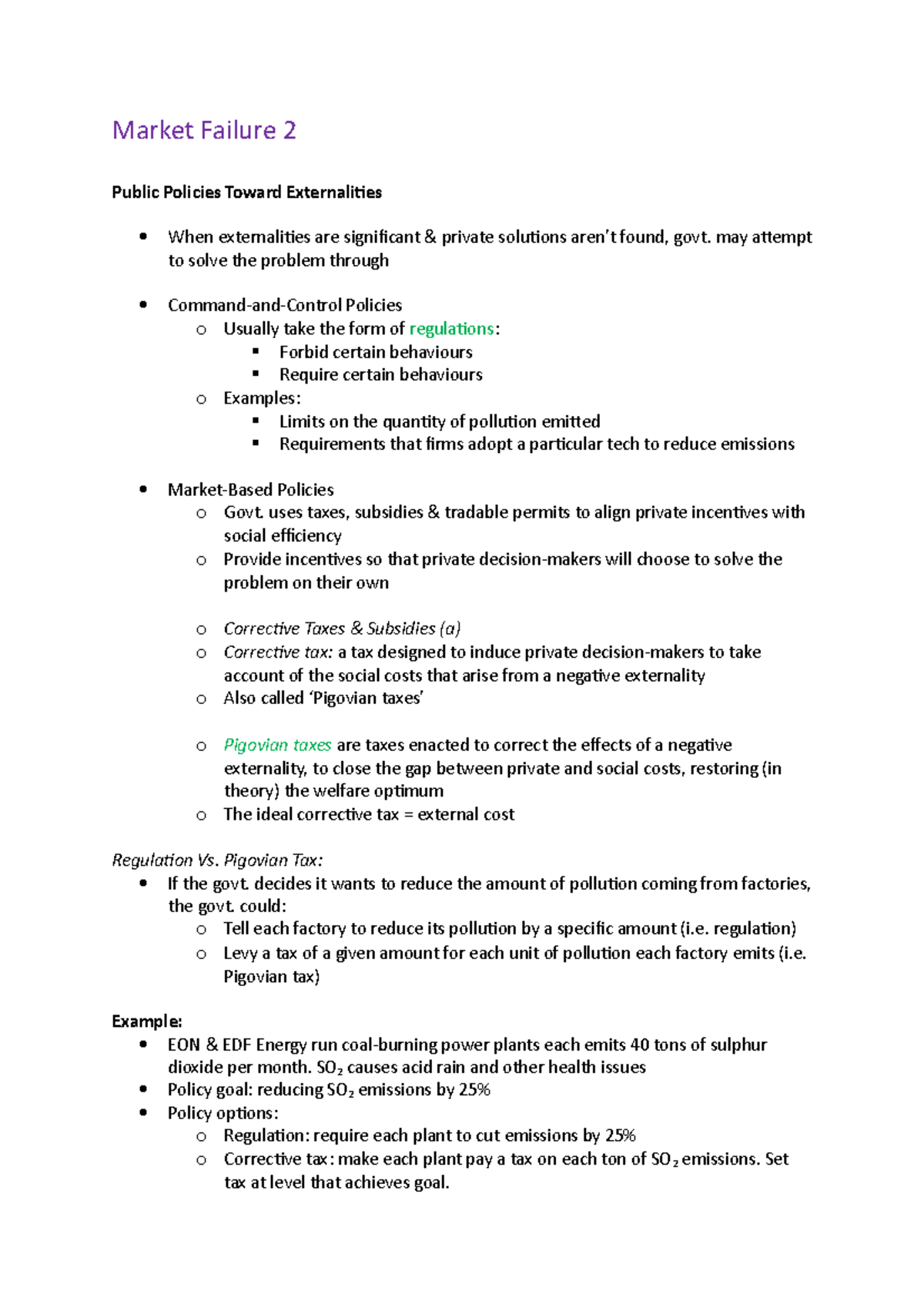 summary-lecture-market-failure-2-entire-notes-for-the-market