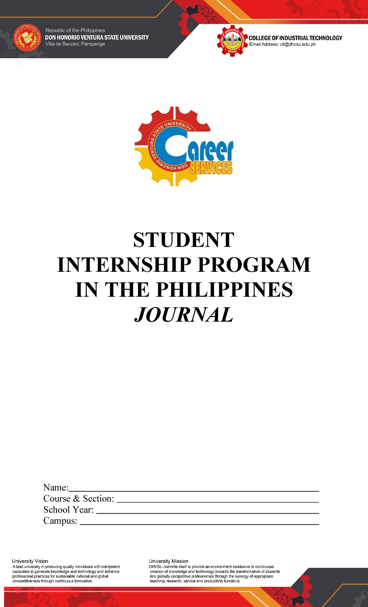 CIT Internship Journal 20241 - STUDENT INTERNSHIP PROGRAM IN THE ...