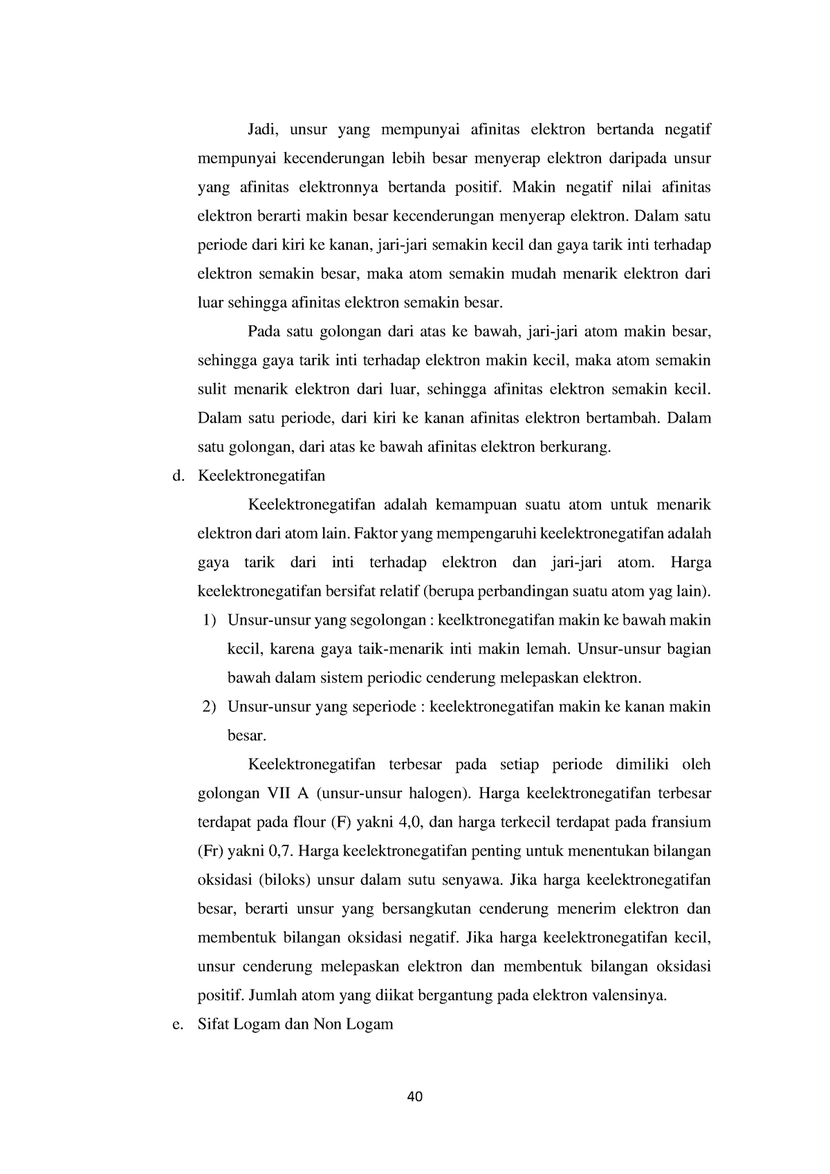 BUKU AJAR Kimia Dasar FIX-23 - 40 Jadi, Unsur Yang Mempunyai Afinitas ...