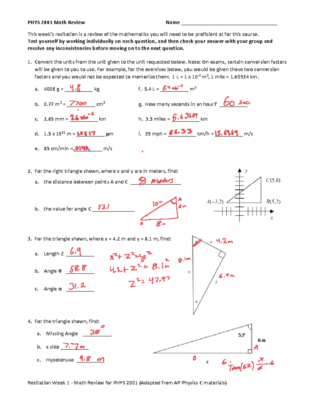 Recitation+Week+1+-+Math+Review+for+PHYS+2001 - Recitation Week 1 ...