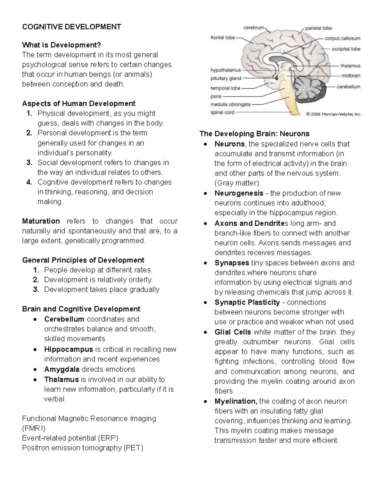 Cognitive Development - COGNITIVE DEVELOPMENT What is Development? The ...