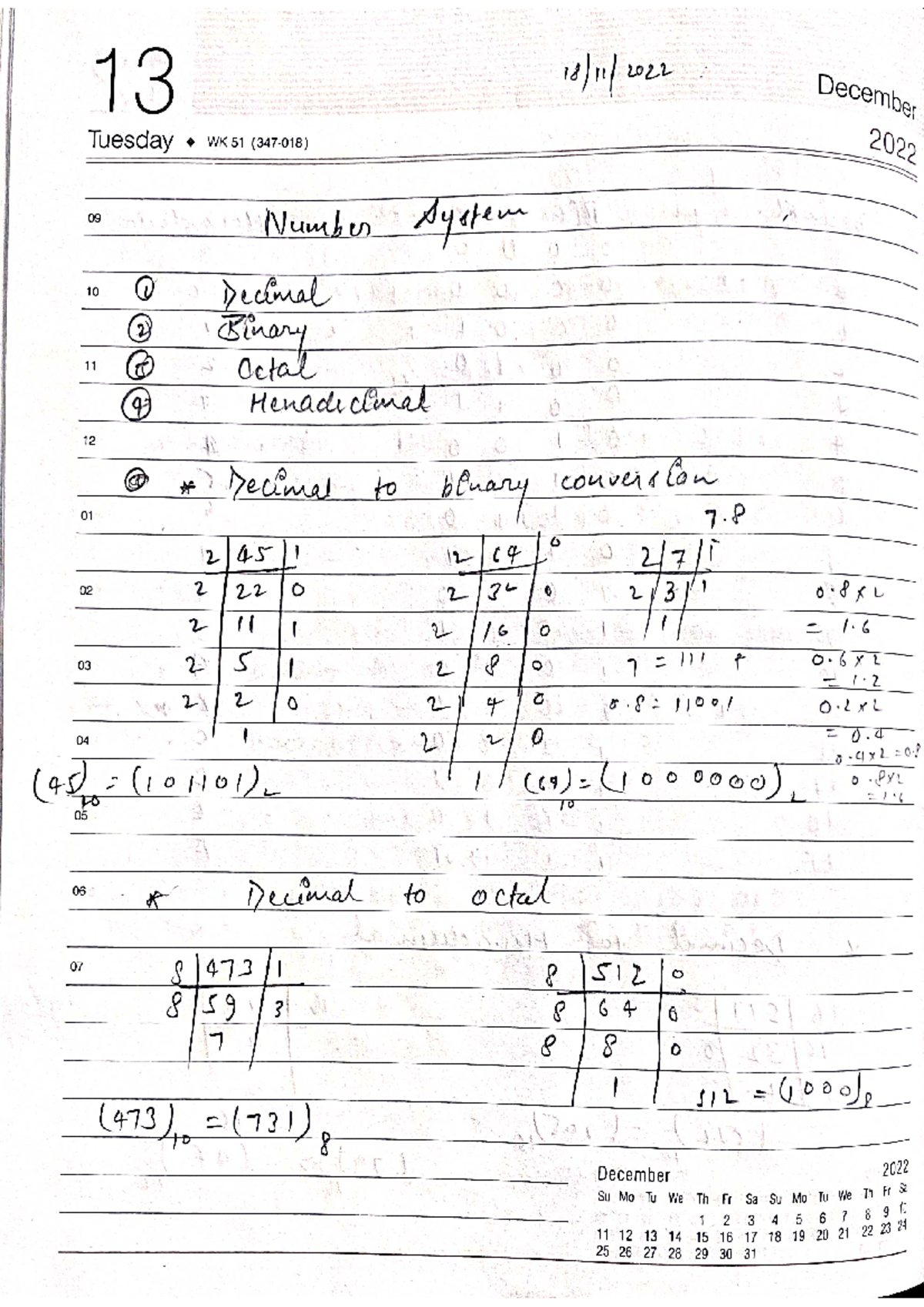 Conversion Of Number System - B.Tech - Studocu