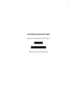 D180 Task 2 - passed - Writing an Annotated Bibliography Educational ...