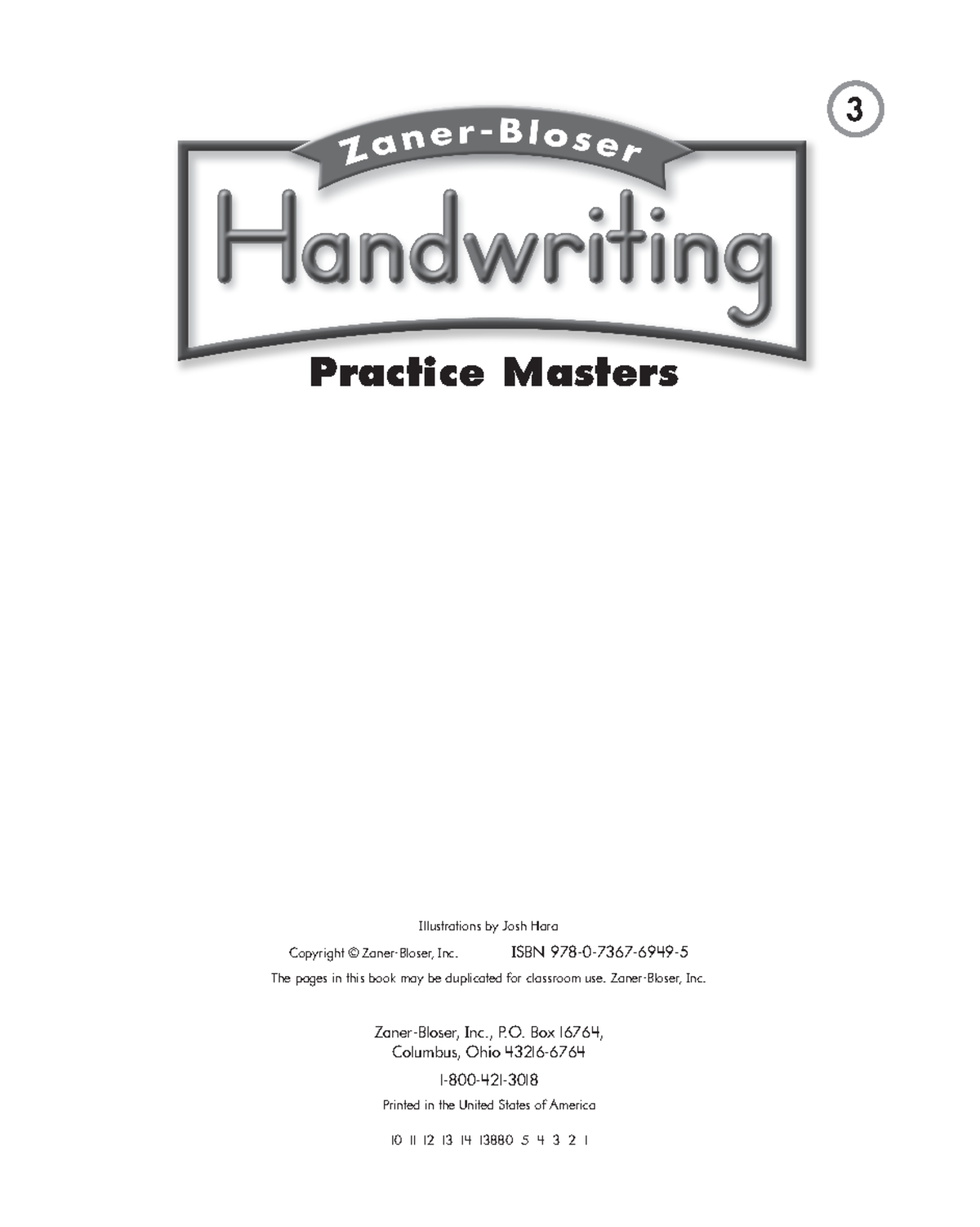 Cursive - Handwriting Practice 2 - Illustrations by Josh Hara Copyright ...