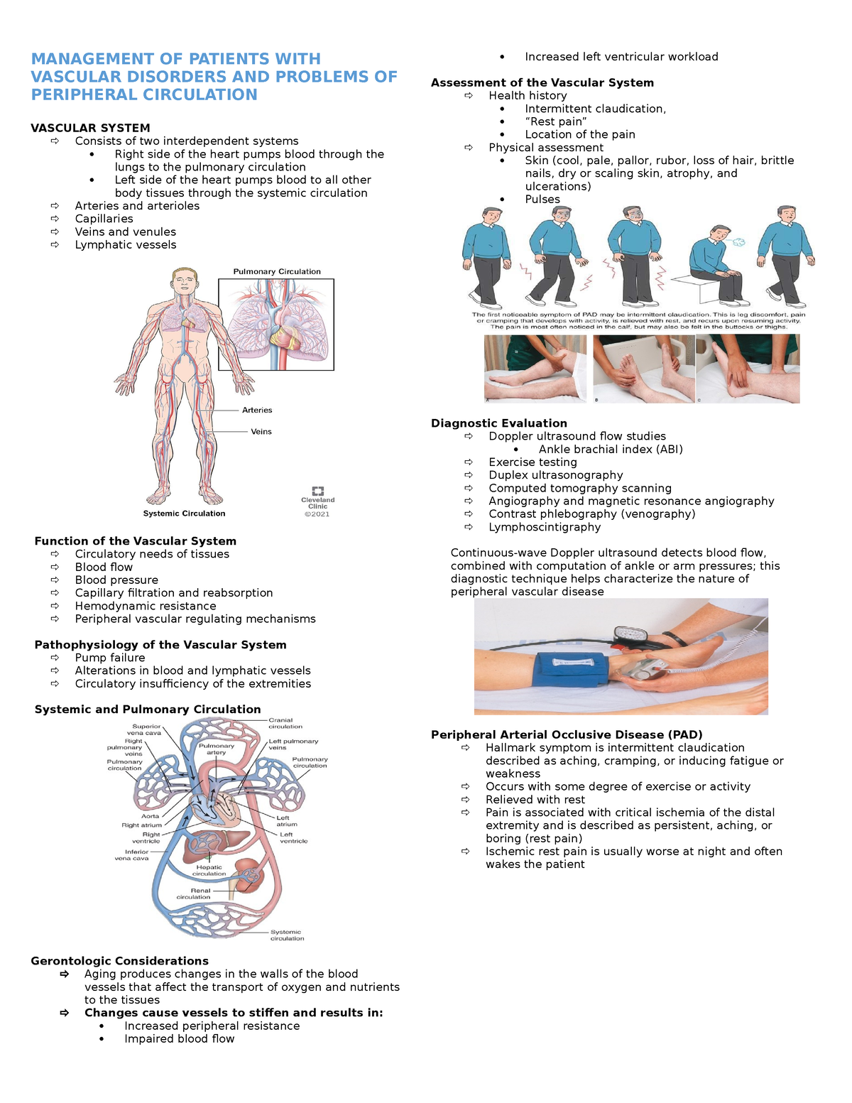 case study 16 multiple patients with peripheral vascular disease