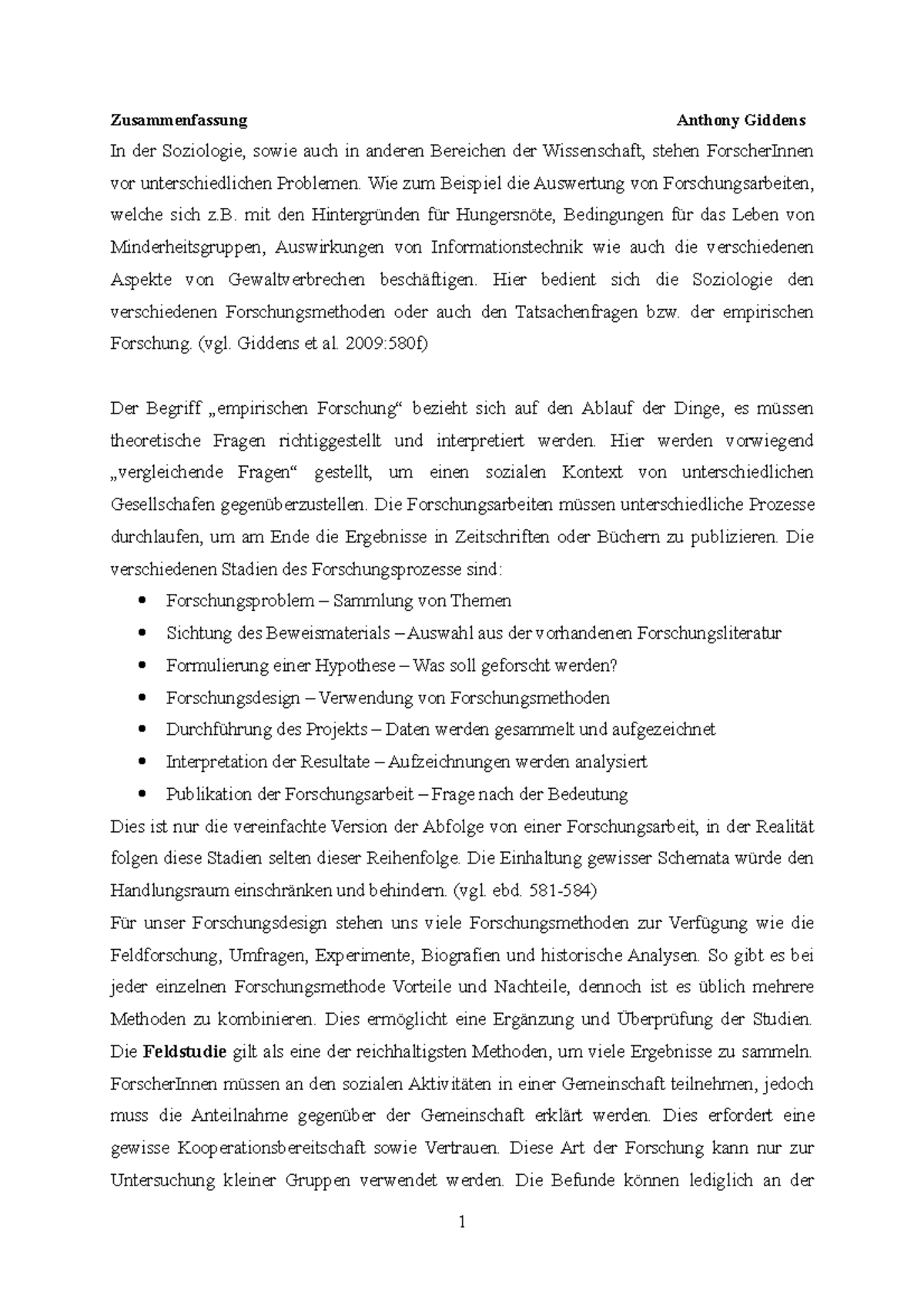 Giddens 2021 Zusammenfassung Anthony Giddens In der Soziologie, sowie