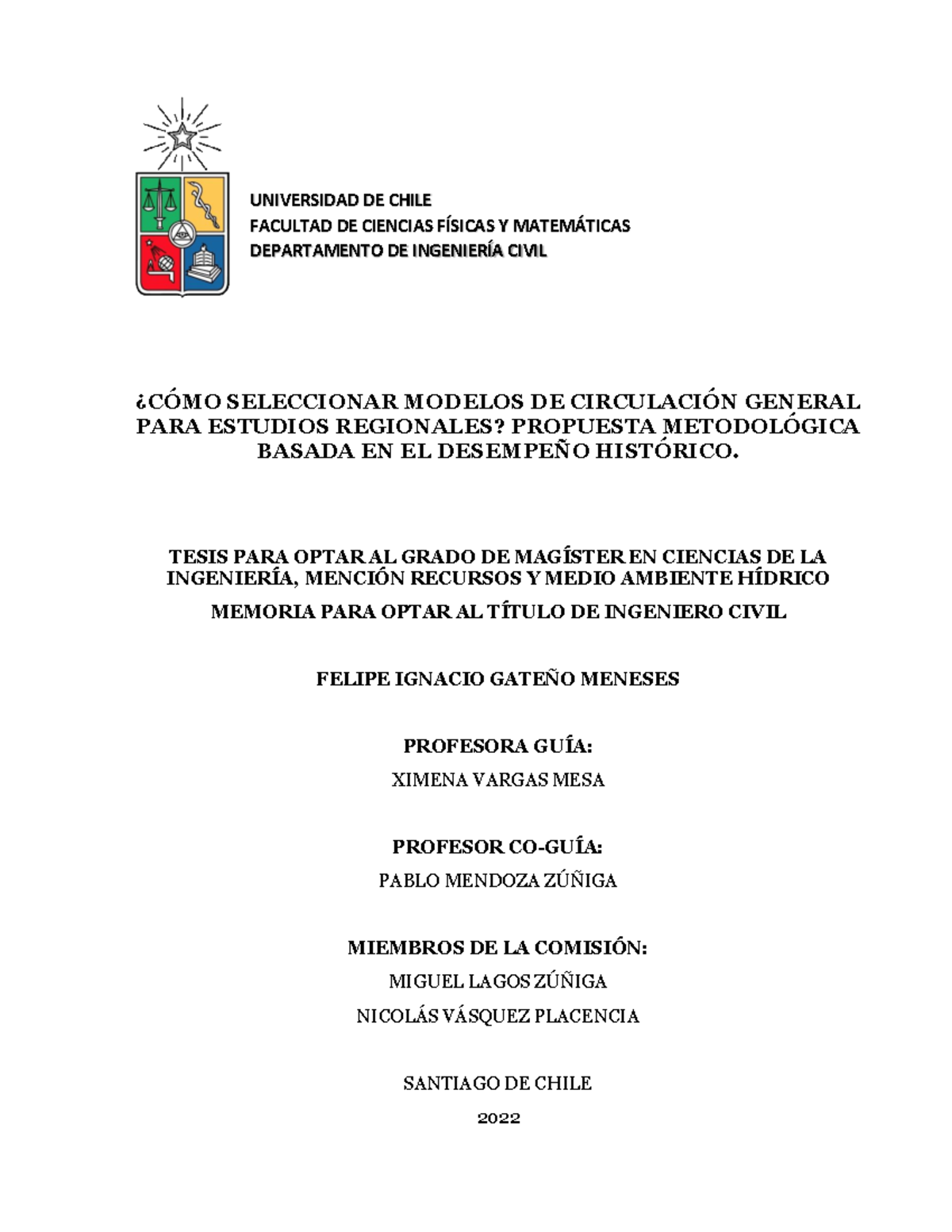 Como seleccionar modelos de circulacion general para estudios