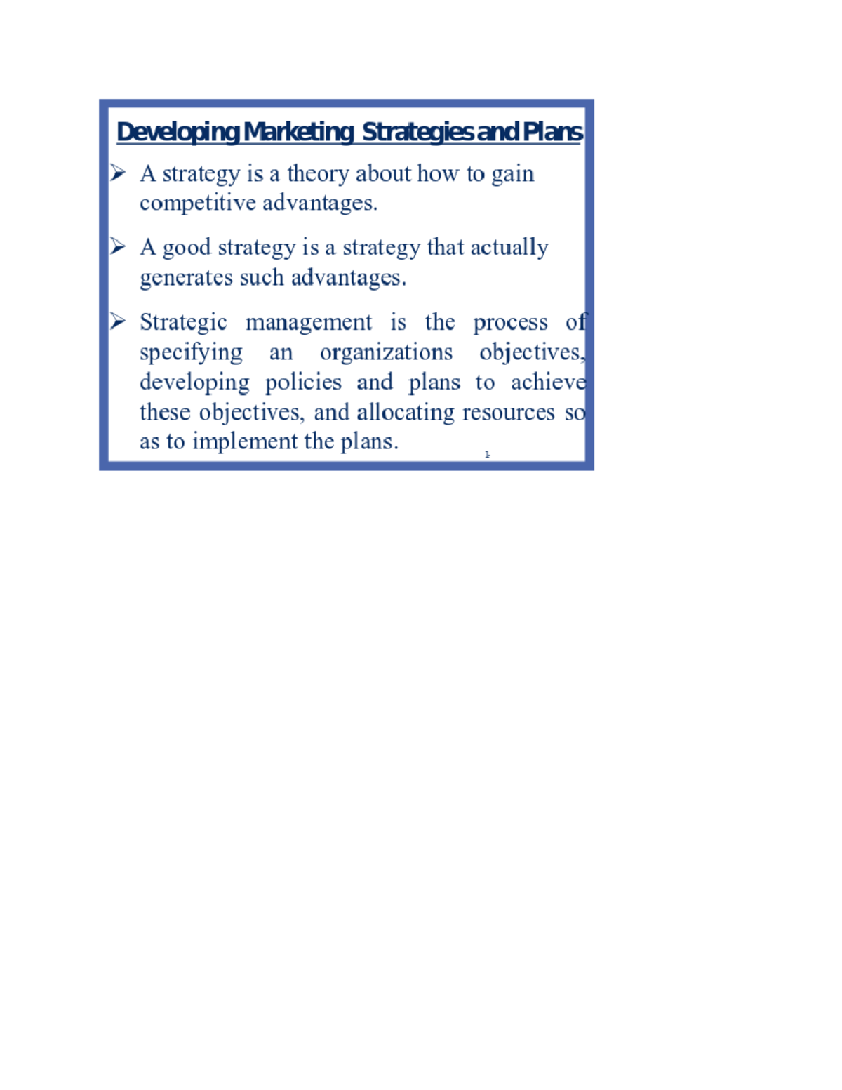 Lecture on Marketing management 1 - Studocu